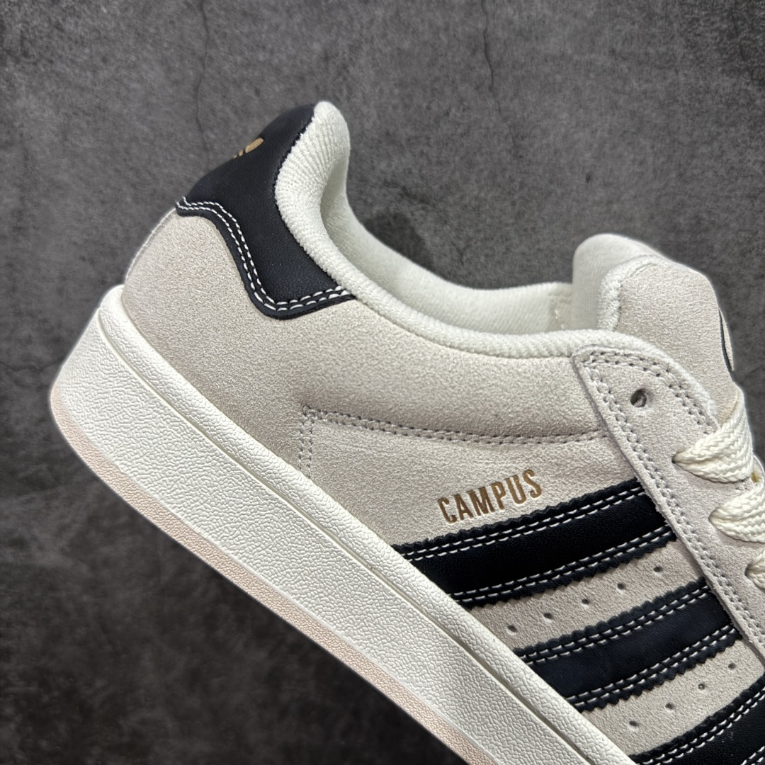 图片[7]-【纯原版】纯原版终于出货💪🏻 AD Campus 00s校园板鞋系列 正确头层猪八皮 正确完美版型 正确厚鞋舌 侧面白杠为头层皮 非市面超纤皮面 整体质感很强大 各位放心使用！绝对比市场任何版本都强💪🏻 白灰黑出货 货号：JQ5733 尺码：35.5-46 半码-选品中心