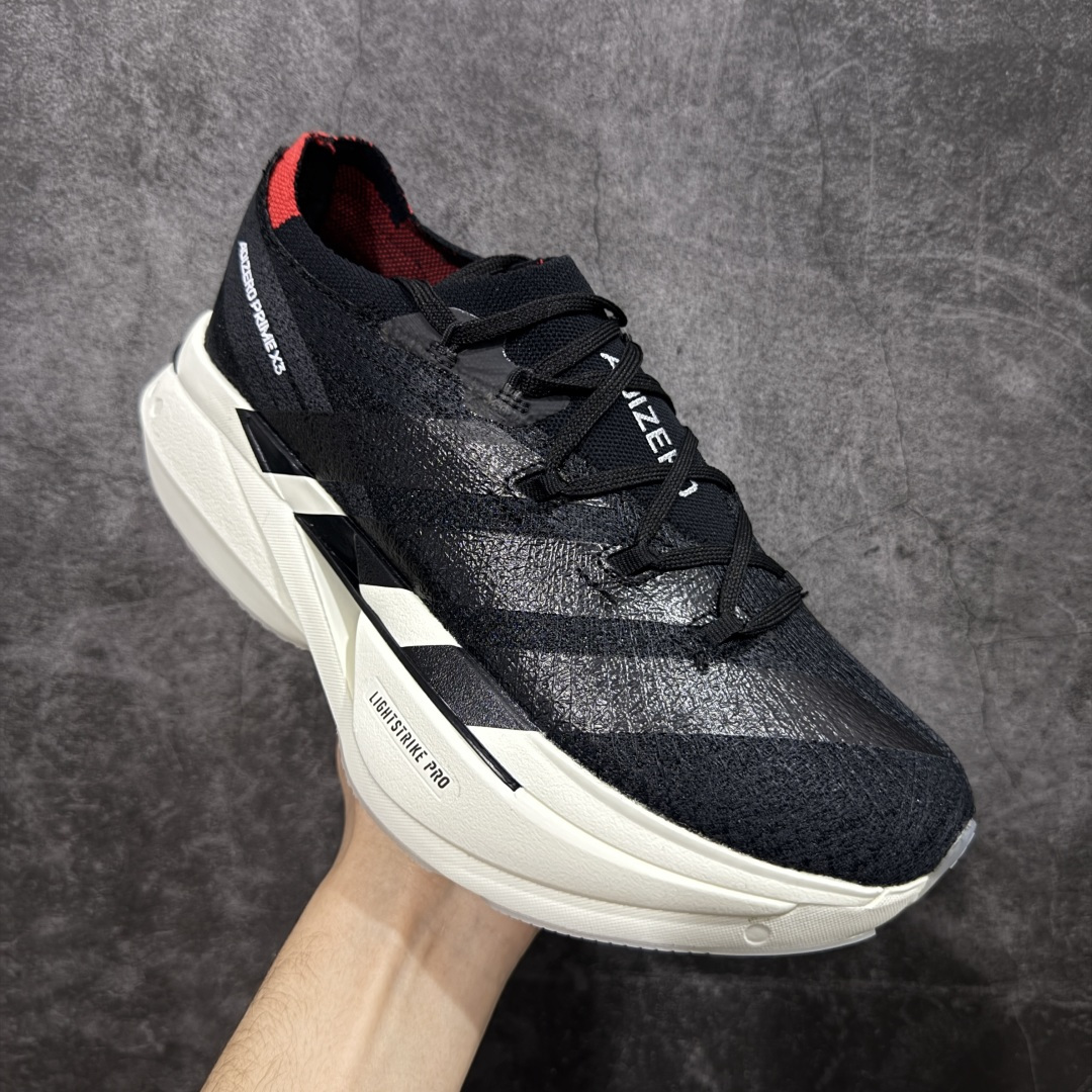图片[3]-【组合底B版】adidas Adizero Prime X 3.0 Strung 舒适防滑耐磨 低帮 长跑短跑跑步鞋 男女同款 JR6369 原鞋数据开版 带全掌碳板 碳柱 顶级发泡爆米花六层组合大底 跑步健身无忧 超高颜值 百搭款 尺码：36-45含半码-选品中心