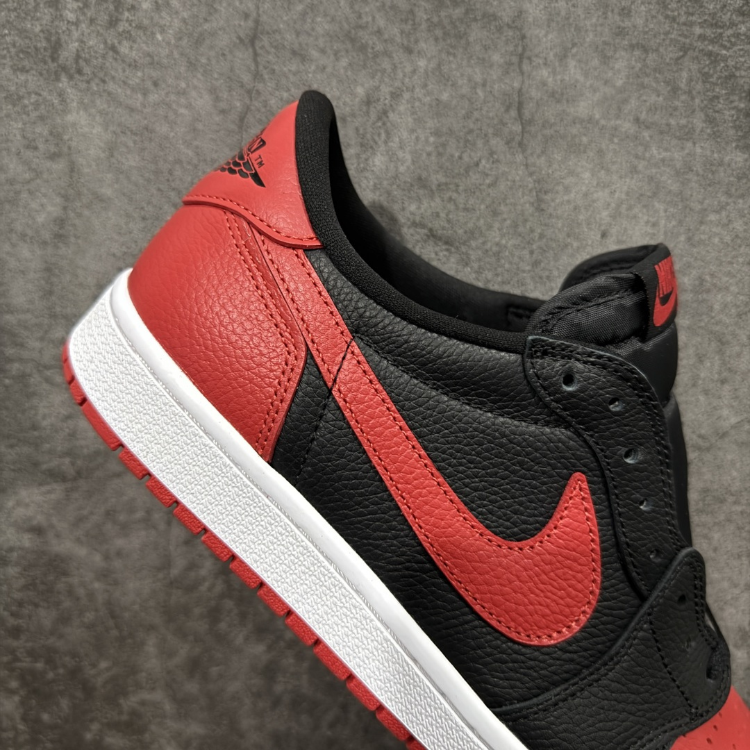 图片[7]-【KZ纯原】Air Jordan 1 Low OG 低帮 黑白红 禁穿后跟X AJ1低邦 白黑红 男女同款 乔丹篮球鞋系列 HQ6998-001 国内一线头部知名大厂出品 高端外贸零售专供品质 原鞋原楦头纸板开发 原厂防尘纸 极致一眼正品既视感 尺码：36-47.5带半码-选品中心