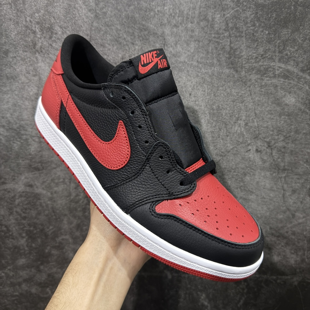 图片[3]-【KZ纯原】Air Jordan 1 Low OG 低帮 黑白红 禁穿后跟X AJ1低邦 白黑红 男女同款 乔丹篮球鞋系列 HQ6998-001 国内一线头部知名大厂出品 高端外贸零售专供品质 原鞋原楦头纸板开发 原厂防尘纸 极致一眼正品既视感 尺码：36-47.5带半码-选品中心