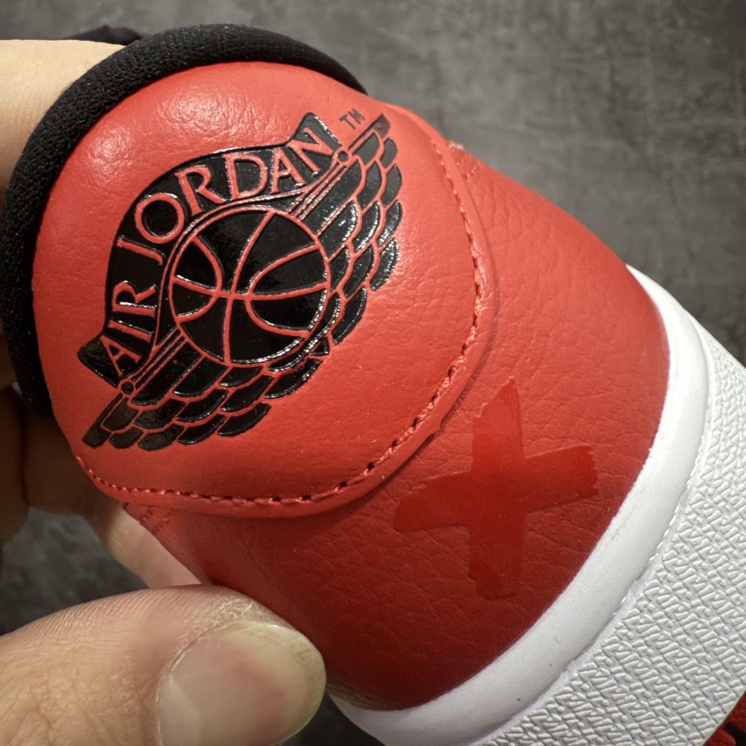 图片[2]-【KZ纯原】Air Jordan 1 Low OG 低帮 黑白红 禁穿后跟X AJ1低邦 白黑红 男女同款 乔丹篮球鞋系列 HQ6998-001 国内一线头部知名大厂出品 高端外贸零售专供品质 原鞋原楦头纸板开发 原厂防尘纸 极致一眼正品既视感 尺码：36-47.5带半码-选品中心