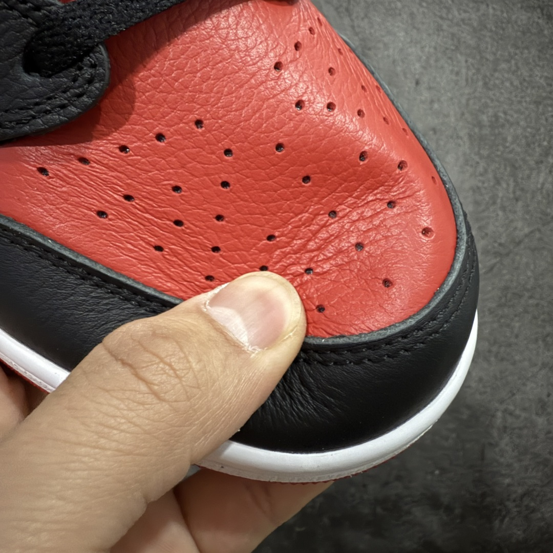 图片[5]-【KZ纯原】Air Jordan 1 Low OG 低帮 黑白红 禁穿后跟X AJ1低邦 白黑红 男女同款 乔丹篮球鞋系列 HQ6998-001 国内一线头部知名大厂出品 高端外贸零售专供品质 原鞋原楦头纸板开发 原厂防尘纸 极致一眼正品既视感 尺码：36-47.5带半码-选品中心