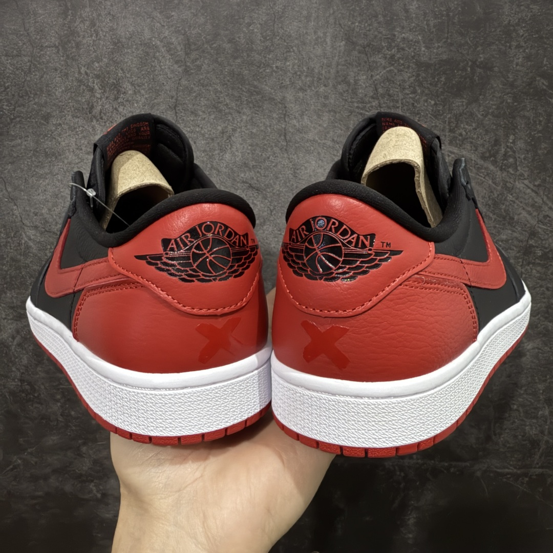 【KZ纯原】Air Jordan 1 Low OG 低帮 黑白红 禁穿后跟X AJ1低邦 白黑红 男女同款 乔丹篮球鞋系列 HQ6998-001 国内一线头部知名大厂出品 高端外贸零售专供品质 原鞋原楦头纸板开发 原厂防尘纸 极致一眼正品既视感 尺码：36-47.5带半码-选品中心