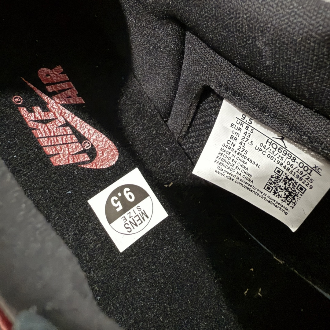 图片[7]-【KZ纯原】Air Jordan 1 Low OG 低帮 黑白红 禁穿后跟X AJ1低邦 白黑红 男女同款 乔丹篮球鞋系列 HQ6998-001 国内一线头部知名大厂出品 高端外贸零售专供品质 原鞋原楦头纸板开发 原厂防尘纸 极致一眼正品既视感 尺码：36-47.5带半码-选品中心