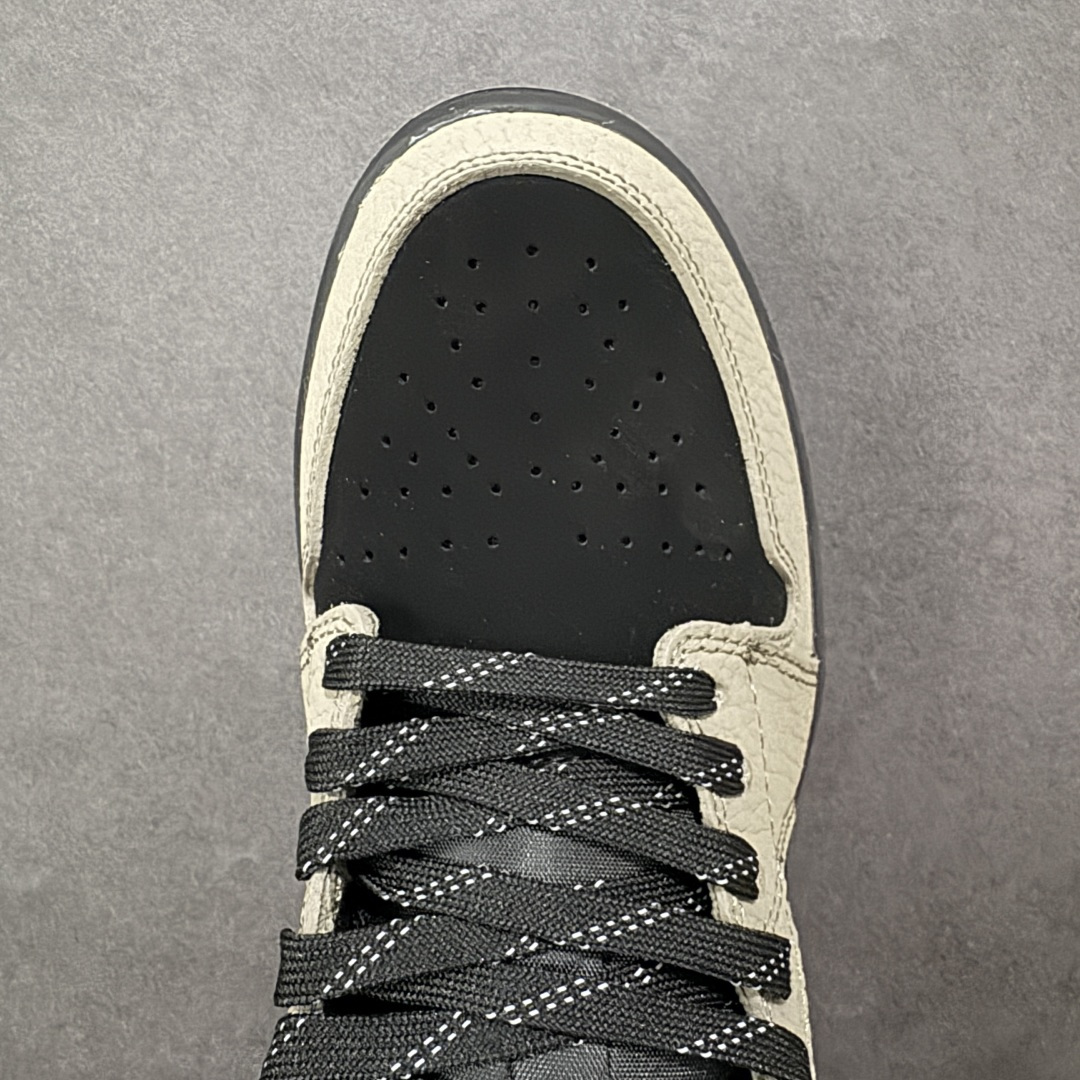 图片[8]-【定制版】Nike AIR JORDAN 1 LOW SE AJ1 乔1做旧复古摩卡棕黑 低帮文化休闲板鞋 市场唯一独家头层皮打造 原鞋原档案开发 原厂皮料 原档冲孔鞋头 正确满胶鞋垫 四线拉帮 原厂织唛标 鞋舌高弹海绵填充 货号：IB7109-005 尺码：36-45带半码-选品中心