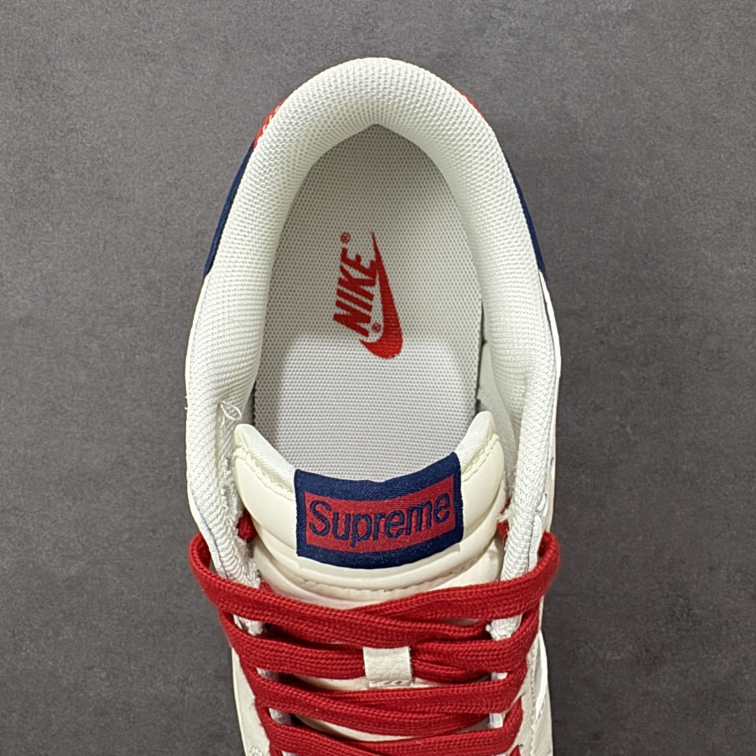 图片[7]-【定制版】Air Jordan 1 Low AJ1 乔1 “Superme联名—米白蓝红”高端定制 低帮复古篮球鞋 #定制鞋盒 大厂纯原品质出货 超高清洁度 皮料切割干净无任何毛边 细节完美 货号：XD1588-241 尺码：36 36.5 37.5 38 38.5 39 40 40.5 41 42 42.5 43 44 44.5 45-选品中心