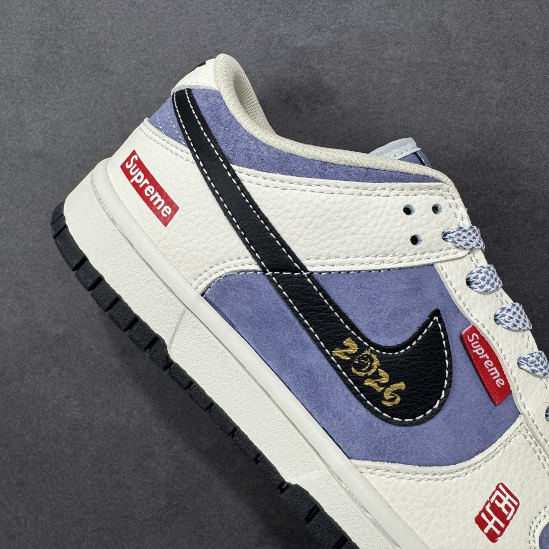 图片[6]-【定制版】Nike SB Dunk Low Supreme联名 马年限定 周年高端定制 低帮休闲板鞋 #定制鞋盒 大厂纯原品质出货 超高清洁度 皮料切割干净无任何毛边 细节完美 货号：DN3168-015 尺码：36 36.5 37.5 38 38.5 39 40 40.5 41 42 42.5 43 44 44.5 45-选品中心