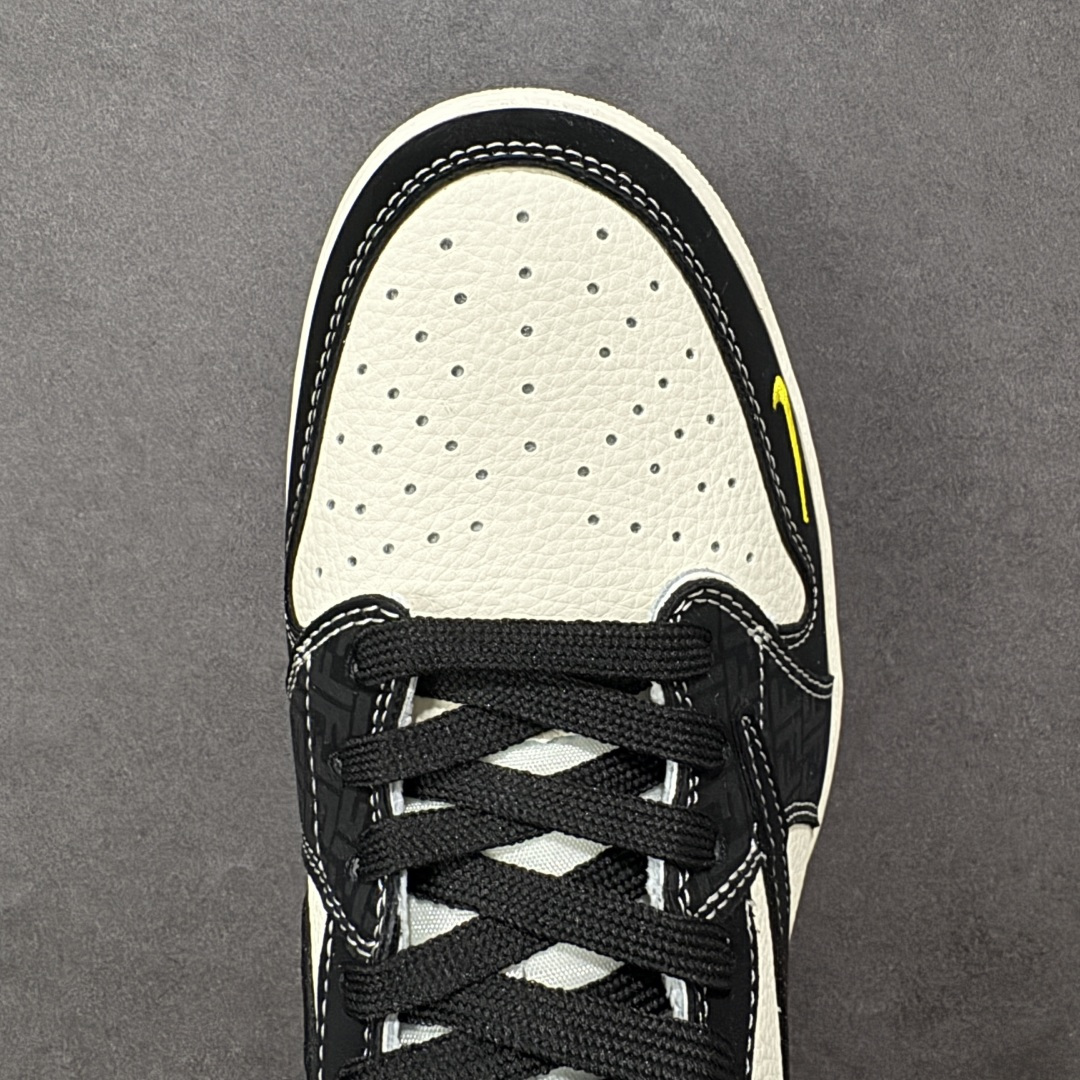 图片[8]-【定制版】Travis Scott x Jordan 1 Low “芬迪联名——字母米黑黄” 高端定制 乔丹倒勾低帮休闲板鞋 大厂纯原品质出货 纯正版型 定制鞋盒 皮料切割干净无任何毛边 细节完美 超高清洁度 货号：DD7866-110 尺码：36 36.5 37.5 38 38.5 39 40 40.5 41 42 42.5 43 44 44.5 45-选品中心