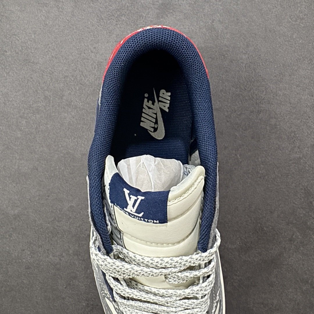 图片[7]-【定制版】Travis Scott x Fragment Design x Air Jordan 1 Low OG SP AJ1 乔1 LV联名 猪八蓝勾织标 低帮文化休闲板鞋  #多方联名合作融合了Travis Scott 独特的音乐风格，藤原浩个性的设计风格以及Jordan品牌的经典元素 使其成为一双具有独特身份和价值的鞋子 清新而立体的外观加上联名标识更突出了其独特身份 这种配色方案显示出活力和时尚感 在视觉上引人注目 鞋身的质感和细腻的细节处理使其显得高端而格调十足 这款“倒钩”联名是设计与创意完美结合 融合多方的个性风格是一款备受瞩目的潮流鞋款 货号：CX5050-Y36  尺码：36 36.5 37.5 38 38.5 39 40 40.5 41 42 42.5 43 44 44.5 45-选品中心