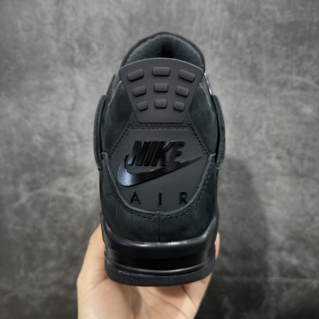 图片[4]-【新DT版】Air Jordan 4 Retro AJ4 乔4黑猫2.0复刻版 FV5029-010 全新升级改良 顶级原厂麂皮绒感到位 原鞋原楦原纸板同源开发 完美呈现乔4的版型 内侧正确双色网格 还原细节 原厂皮料 正确气垫颜色 正确网格工艺 正确拉帮工艺 全鞋原装材料制作 原档案原模具打造 支持全方位与正品对比 尺码：40-47.5-选品中心