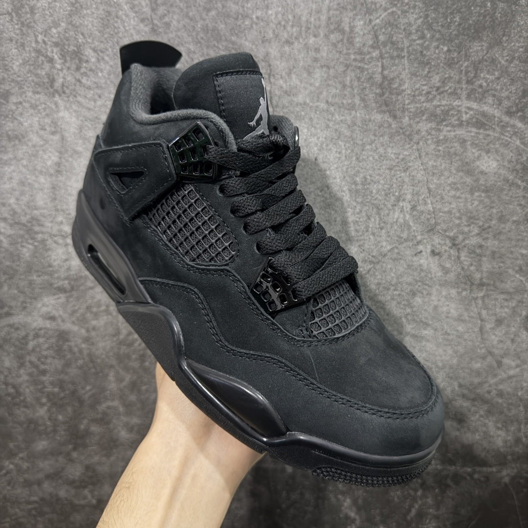 图片[3]-【新DT版】Air Jordan 4 Retro AJ4 乔4黑猫2.0复刻版 FV5029-010 全新升级改良 顶级原厂麂皮绒感到位 原鞋原楦原纸板同源开发 完美呈现乔4的版型 内侧正确双色网格 还原细节 原厂皮料 正确气垫颜色 正确网格工艺 正确拉帮工艺 全鞋原装材料制作 原档案原模具打造 支持全方位与正品对比 尺码：40-47.5-选品中心