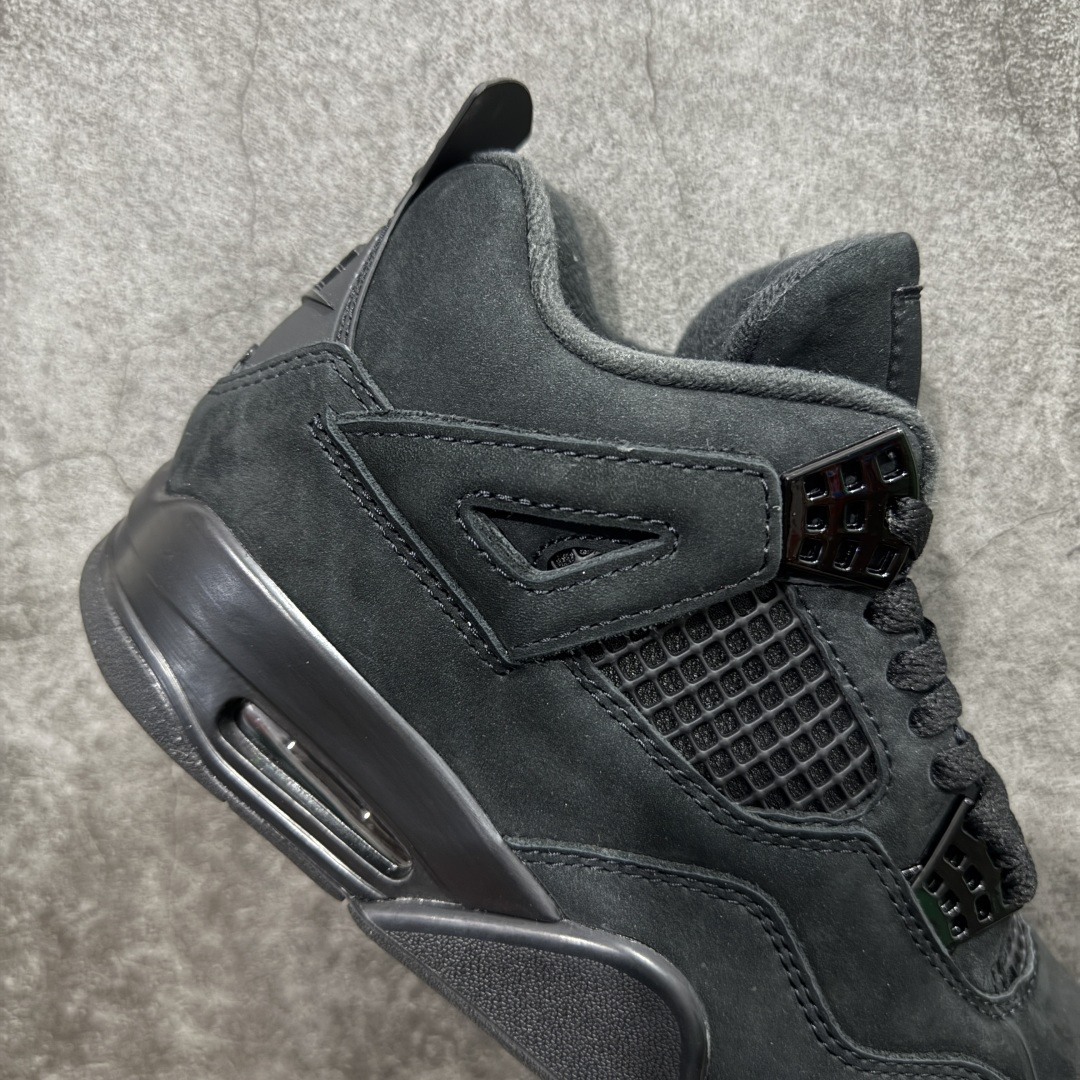 图片[7]-【新DT版】Air Jordan 4 Retro AJ4 乔4黑猫2.0复刻版 FV5029-010 全新升级改良 顶级原厂麂皮绒感到位 原鞋原楦原纸板同源开发 完美呈现乔4的版型 内侧正确双色网格 还原细节 原厂皮料 正确气垫颜色 正确网格工艺 正确拉帮工艺 全鞋原装材料制作 原档案原模具打造 支持全方位与正品对比 尺码：40-47.5-选品中心