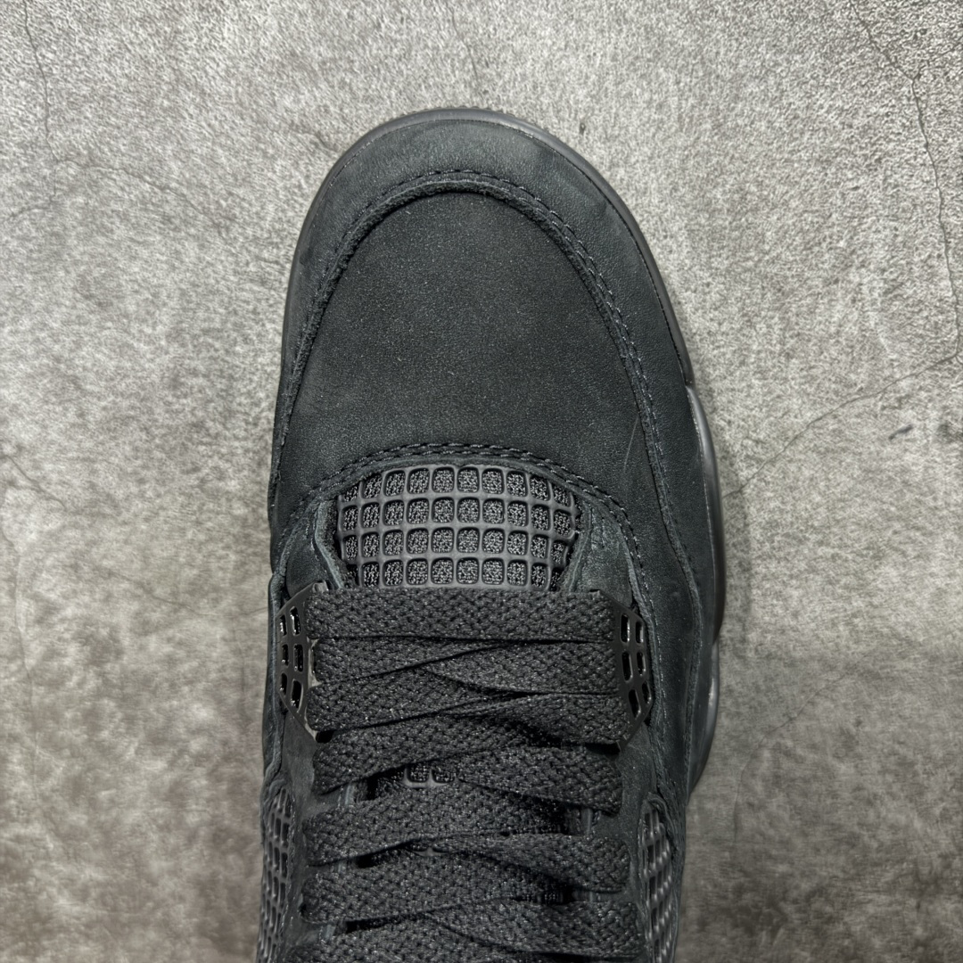 图片[5]-【新DT版】Air Jordan 4 Retro AJ4 乔4黑猫2.0复刻版 FV5029-010 全新升级改良 顶级原厂麂皮绒感到位 原鞋原楦原纸板同源开发 完美呈现乔4的版型 内侧正确双色网格 还原细节 原厂皮料 正确气垫颜色 正确网格工艺 正确拉帮工艺 全鞋原装材料制作 原档案原模具打造 支持全方位与正品对比 尺码：40-47.5-选品中心