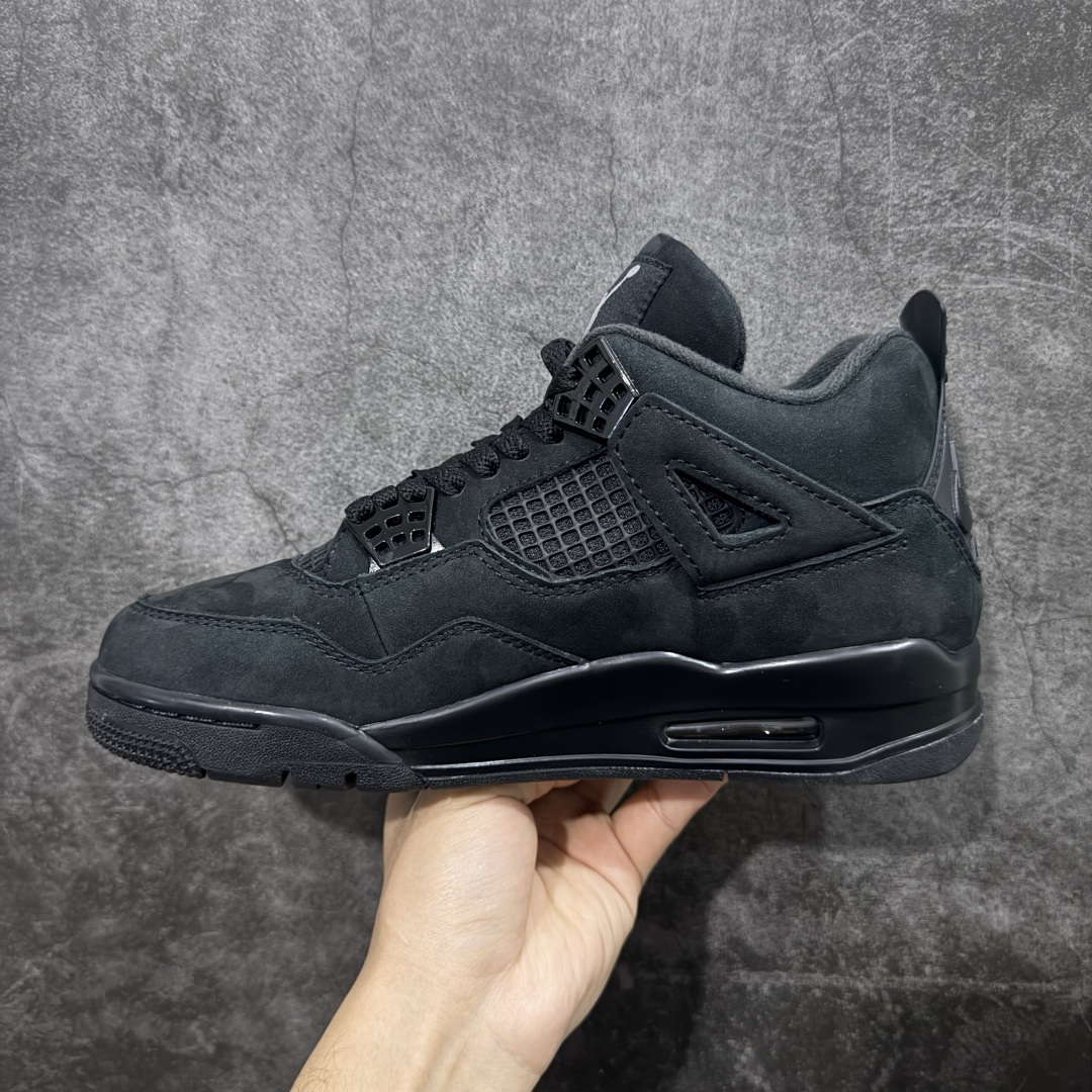 图片[2]-【新DT版】Air Jordan 4 Retro AJ4 乔4黑猫2.0复刻版 FV5029-010 全新升级改良 顶级原厂麂皮绒感到位 原鞋原楦原纸板同源开发 完美呈现乔4的版型 内侧正确双色网格 还原细节 原厂皮料 正确气垫颜色 正确网格工艺 正确拉帮工艺 全鞋原装材料制作 原档案原模具打造 支持全方位与正品对比 尺码：40-47.5-选品中心