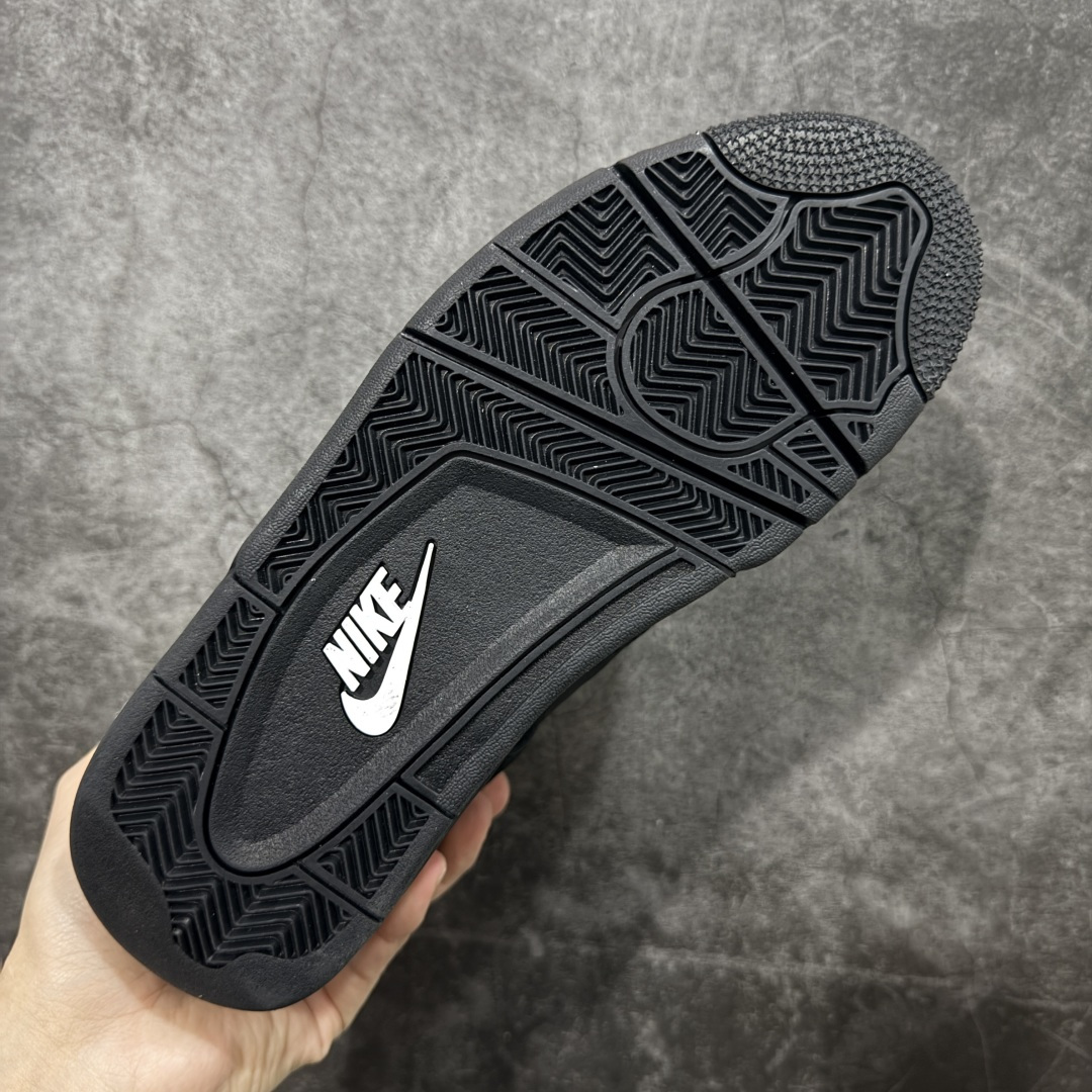 图片[9]-【新DT版】Air Jordan 4 Retro AJ4 乔4黑猫2.0复刻版 FV5029-010 全新升级改良 顶级原厂麂皮绒感到位 原鞋原楦原纸板同源开发 完美呈现乔4的版型 内侧正确双色网格 还原细节 原厂皮料 正确气垫颜色 正确网格工艺 正确拉帮工艺 全鞋原装材料制作 原档案原模具打造 支持全方位与正品对比 尺码：40-47.5-选品中心