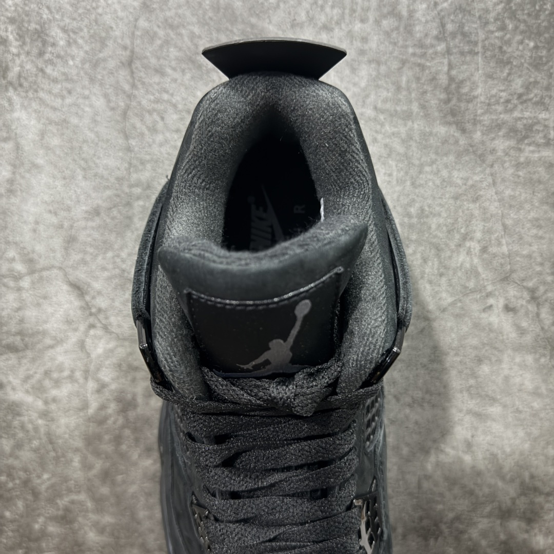 图片[8]-【新DT版】Air Jordan 4 Retro AJ4 乔4黑猫2.0复刻版 FV5029-010 全新升级改良 顶级原厂麂皮绒感到位 原鞋原楦原纸板同源开发 完美呈现乔4的版型 内侧正确双色网格 还原细节 原厂皮料 正确气垫颜色 正确网格工艺 正确拉帮工艺 全鞋原装材料制作 原档案原模具打造 支持全方位与正品对比 尺码：40-47.5-选品中心
