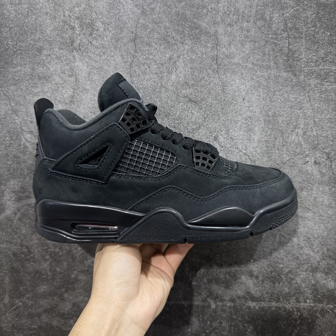 【新DT版】Air Jordan 4 Retro AJ4 乔4黑猫2.0复刻版 FV5029-010 全新升级改良 顶级原厂麂皮绒感到位 原鞋原楦原纸板同源开发 完美呈现乔4的版型 内侧正确双色网格 还原细节 原厂皮料 正确气垫颜色 正确网格工艺 正确拉帮工艺 全鞋原装材料制作 原档案原模具打造 支持全方位与正品对比 尺码：40-47.5-选品中心