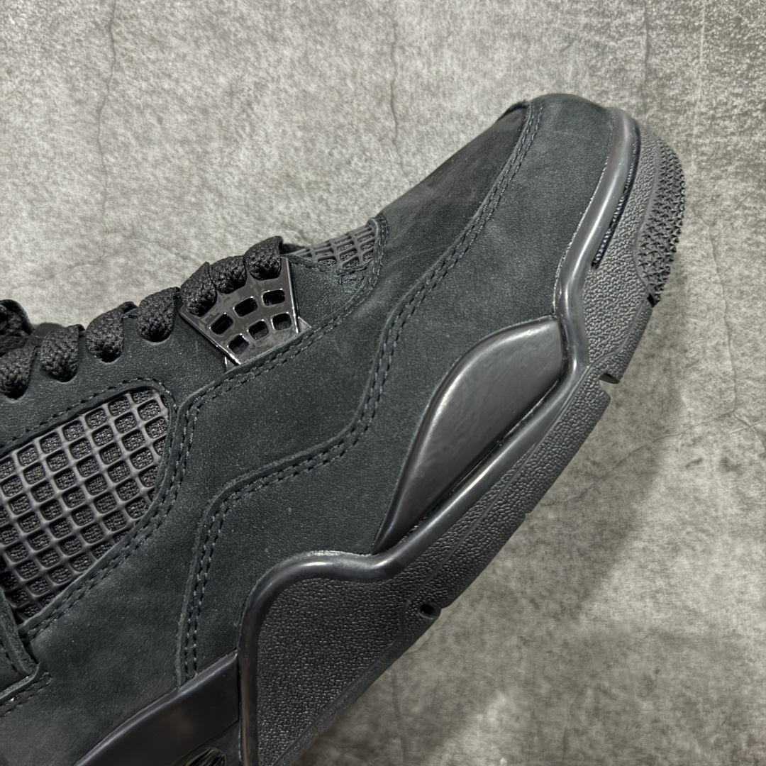 图片[6]-【新DT版】Air Jordan 4 Retro AJ4 乔4黑猫2.0复刻版 FV5029-010 全新升级改良 顶级原厂麂皮绒感到位 原鞋原楦原纸板同源开发 完美呈现乔4的版型 内侧正确双色网格 还原细节 原厂皮料 正确气垫颜色 正确网格工艺 正确拉帮工艺 全鞋原装材料制作 原档案原模具打造 支持全方位与正品对比 尺码：40-47.5-选品中心