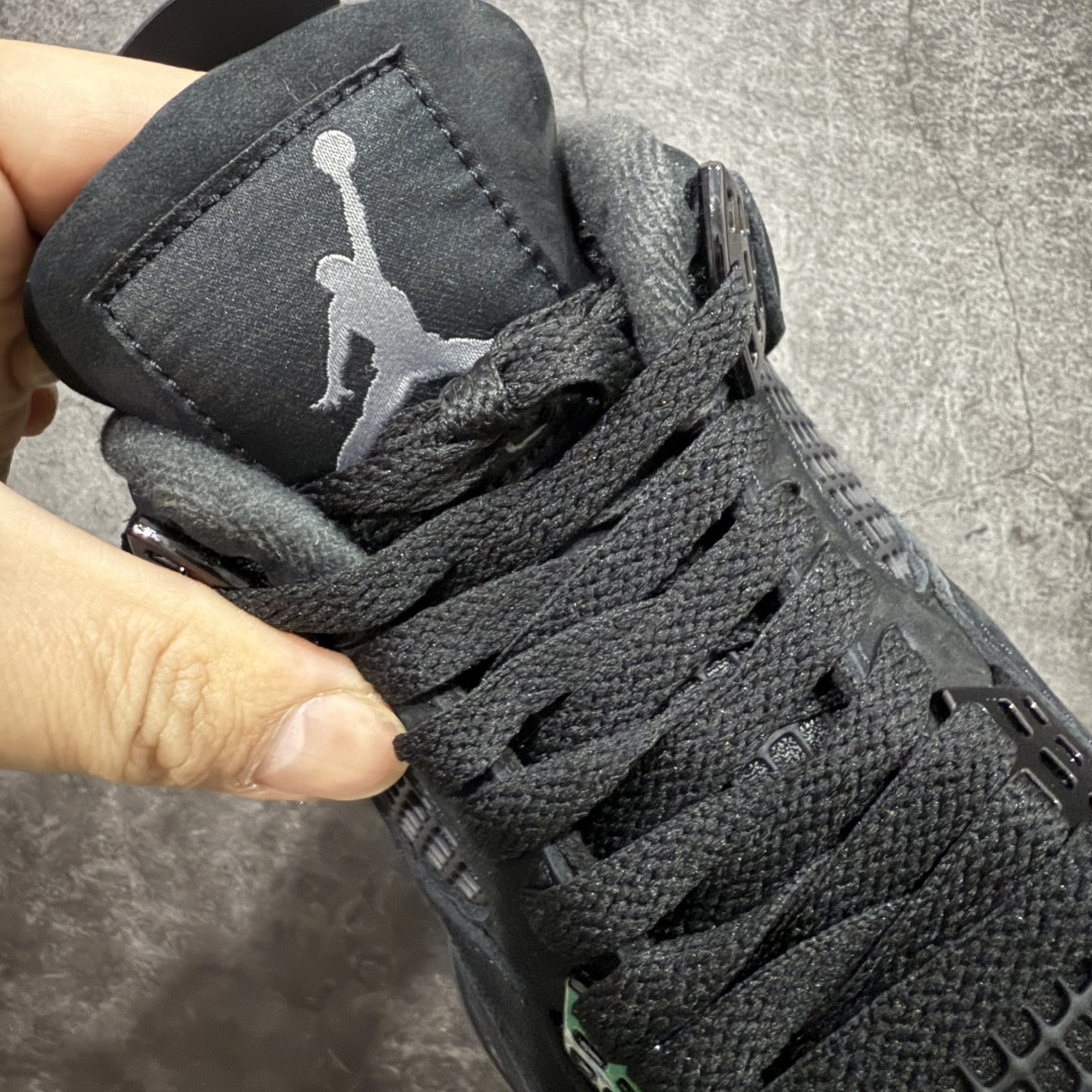 图片[6]-【新DT版】Air Jordan 4 Retro AJ4 乔4黑猫2.0复刻版 FV5029-010 全新升级改良 顶级原厂麂皮绒感到位 原鞋原楦原纸板同源开发 完美呈现乔4的版型 内侧正确双色网格 还原细节 原厂皮料 正确气垫颜色 正确网格工艺 正确拉帮工艺 全鞋原装材料制作 原档案原模具打造 支持全方位与正品对比 尺码：40-47.5-选品中心