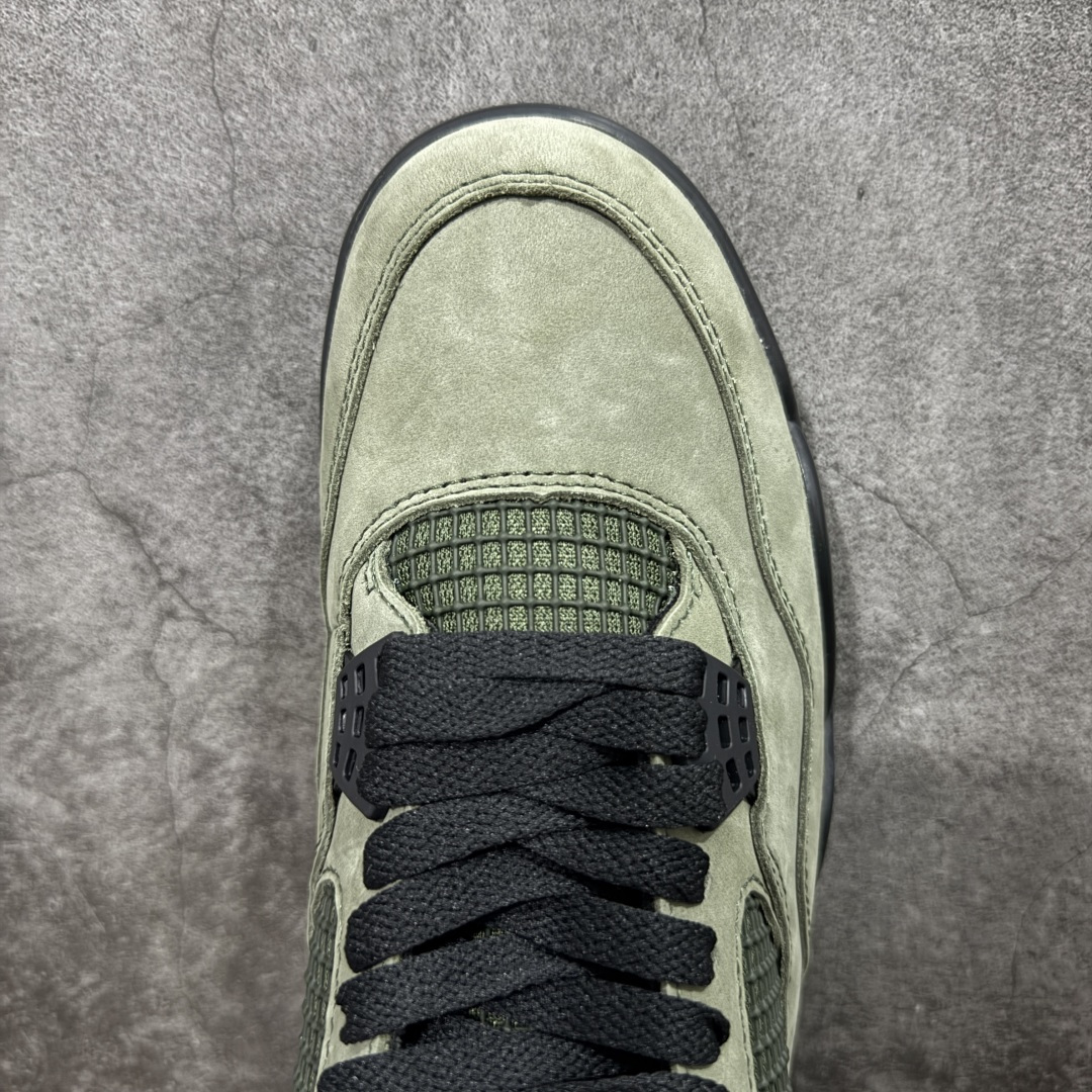 图片[5]-【新DT版】Air Jordan 4 Retro AJ4 乔4军绿 IB1519-200 全新升级改良 顶级原厂麂皮绒感到位 原鞋原楦原纸板同源开发 完美呈现乔4的版型 内侧正确双色网格 还原细节 原厂皮料 正确气垫颜色 正确网格工艺 正确拉帮工艺 全鞋原装材料制作 原档案原模具打造 支持全方位与正品对比 尺码：40-47.5-选品中心