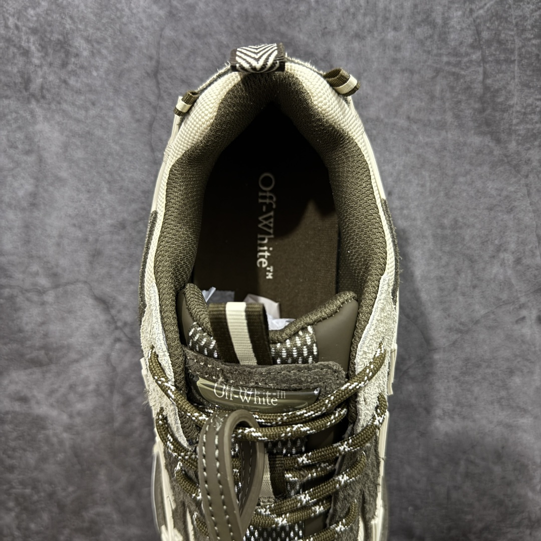 图片[8]-【纯原OK版本】Off-White OW最新款跑鞋 复古休闲鞋 百分百原盒正确版 原楦原纸板数据开发 4层分离大底#鞋面采用3d立体打印和多种材料拼接而成#防滑耐磨透气性轻便跑鞋 作为曾经爆火 并且定位奢潮领域的标志性品牌 Off-White 仍需要不断更新符合当下潮流时尚的复古运动鞋款，以期收获基本盘消费者的关注 此次更新的 Off-White 新款运动鞋将经典复古老爹鞋细节设计更加夸张化 并将标志性箭头设计置于显著位置 除此之外 整个系列的色彩搭配也可谓纷繁多样 总有一款适合你 尺码：36 37 38 39 40 41 42 43 44 45 46 47-选品中心