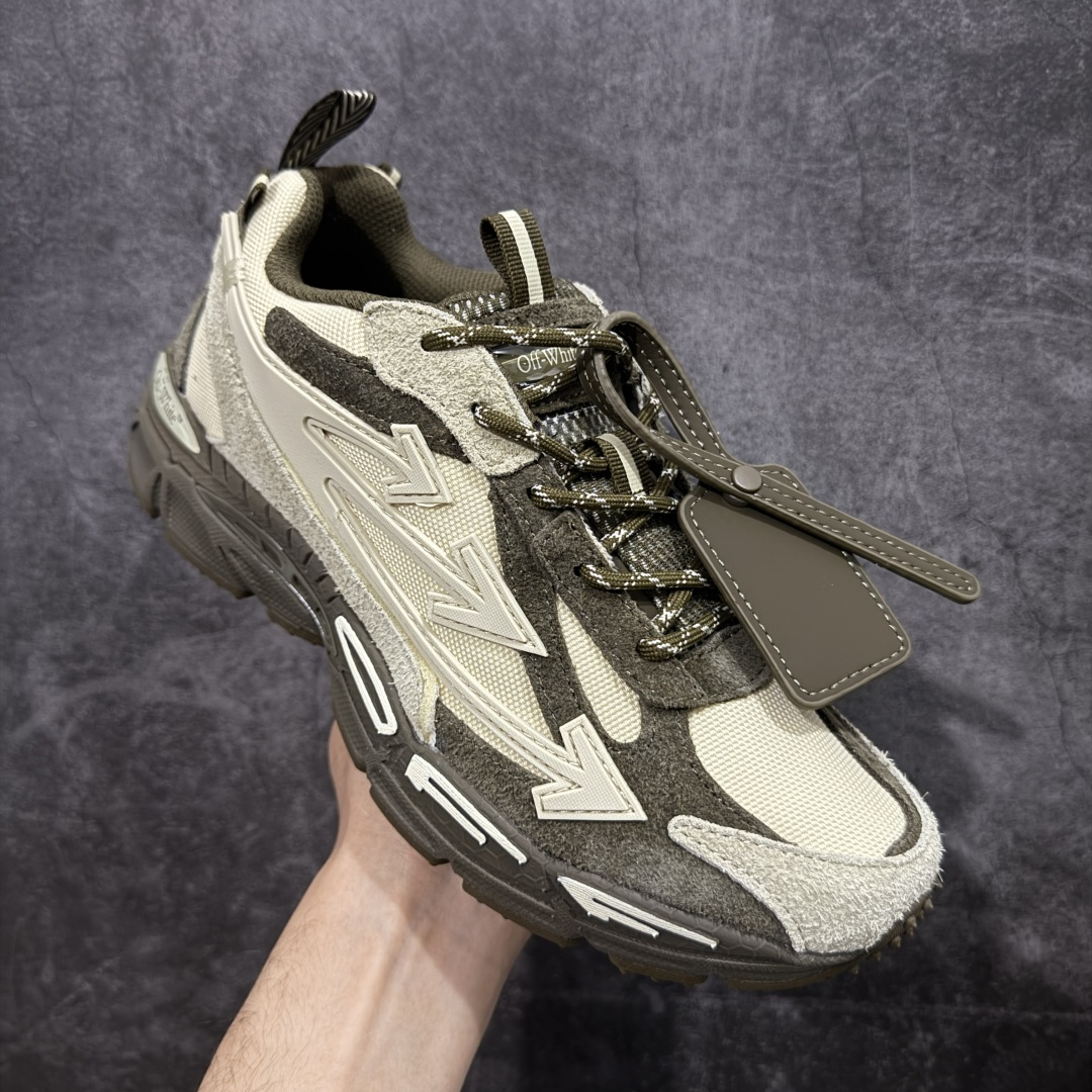 图片[3]-【纯原OK版本】Off-White OW最新款跑鞋 复古休闲鞋 百分百原盒正确版 原楦原纸板数据开发 4层分离大底#鞋面采用3d立体打印和多种材料拼接而成#防滑耐磨透气性轻便跑鞋 作为曾经爆火 并且定位奢潮领域的标志性品牌 Off-White 仍需要不断更新符合当下潮流时尚的复古运动鞋款，以期收获基本盘消费者的关注 此次更新的 Off-White 新款运动鞋将经典复古老爹鞋细节设计更加夸张化 并将标志性箭头设计置于显著位置 除此之外 整个系列的色彩搭配也可谓纷繁多样 总有一款适合你 尺码：36 37 38 39 40 41 42 43 44 45 46 47-选品中心