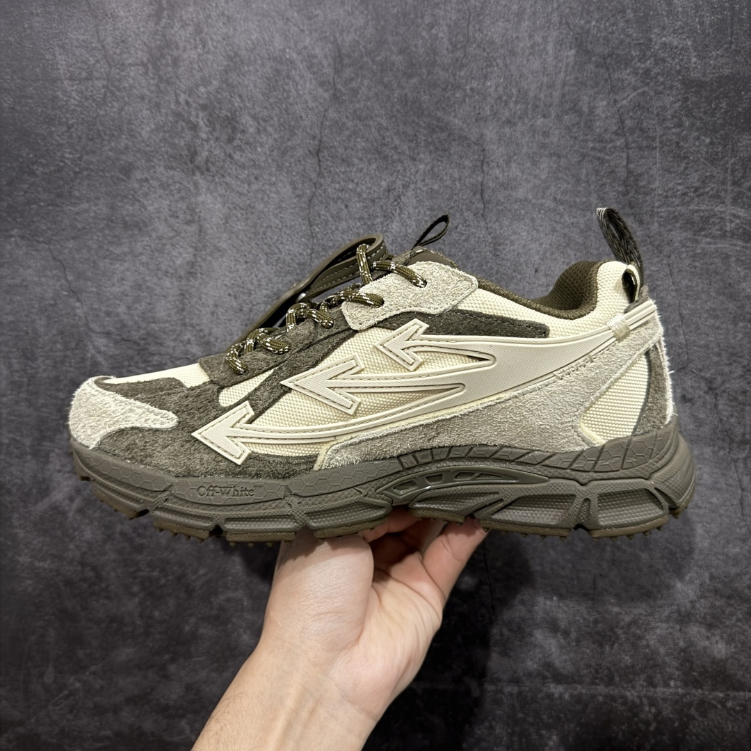 图片[2]-【纯原OK版本】Off-White OW最新款跑鞋 复古休闲鞋 百分百原盒正确版 原楦原纸板数据开发 4层分离大底#鞋面采用3d立体打印和多种材料拼接而成#防滑耐磨透气性轻便跑鞋 作为曾经爆火 并且定位奢潮领域的标志性品牌 Off-White 仍需要不断更新符合当下潮流时尚的复古运动鞋款，以期收获基本盘消费者的关注 此次更新的 Off-White 新款运动鞋将经典复古老爹鞋细节设计更加夸张化 并将标志性箭头设计置于显著位置 除此之外 整个系列的色彩搭配也可谓纷繁多样 总有一款适合你 尺码：36 37 38 39 40 41 42 43 44 45 46 47-选品中心