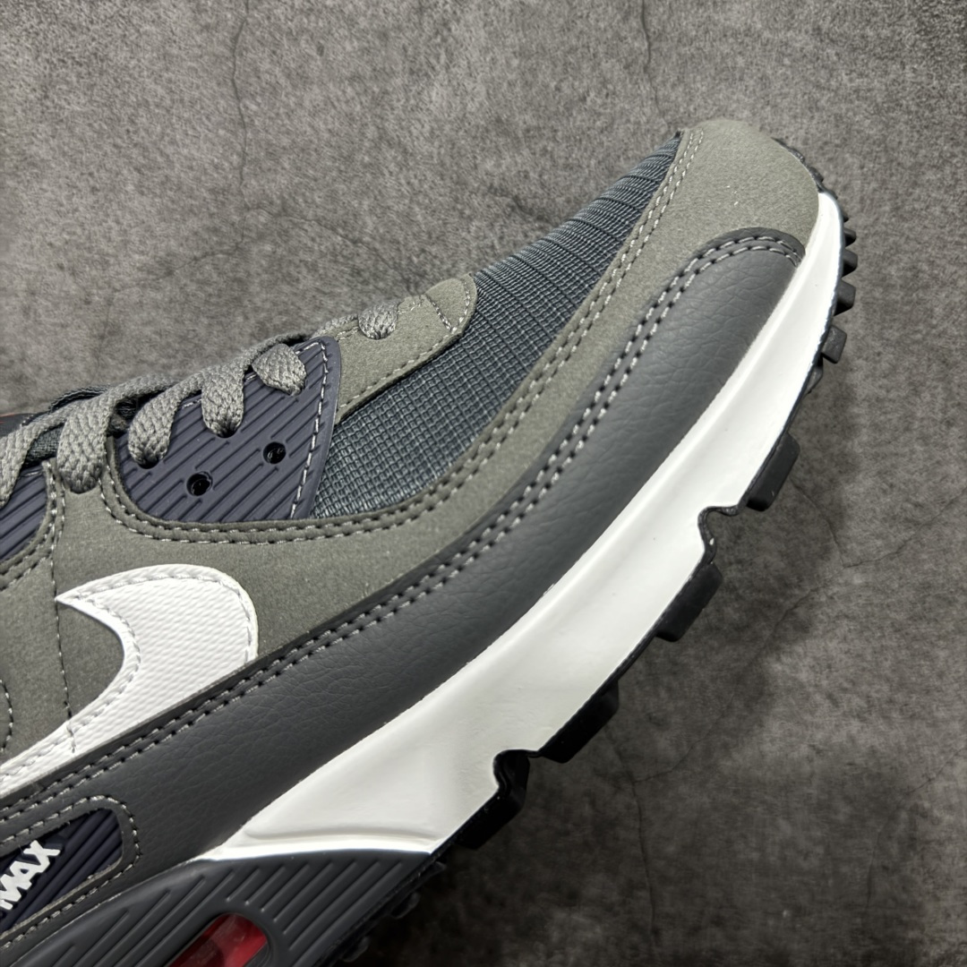 图片[6]-【顶级芯片版】Nike Air Max 90 舒适 复古 合成革减震防滑透气 低帮 休闲跑步鞋 黑灰白 DR0145-003 鞋舌标可扫码 海外欧州过验版 原纸版原楦头 顶级90款问市 开发数月 原版开发 多道QC质检 鞋型完美复刻 原厂级别工艺 正确色卡 正确气垫蓝光 正确大底 独家私模 采用进口头层牛皮拼接 定位高端市场 行业标杆工艺 尺码：40 40.5 41 42 42.5 43 44 44.5 45 46-选品中心