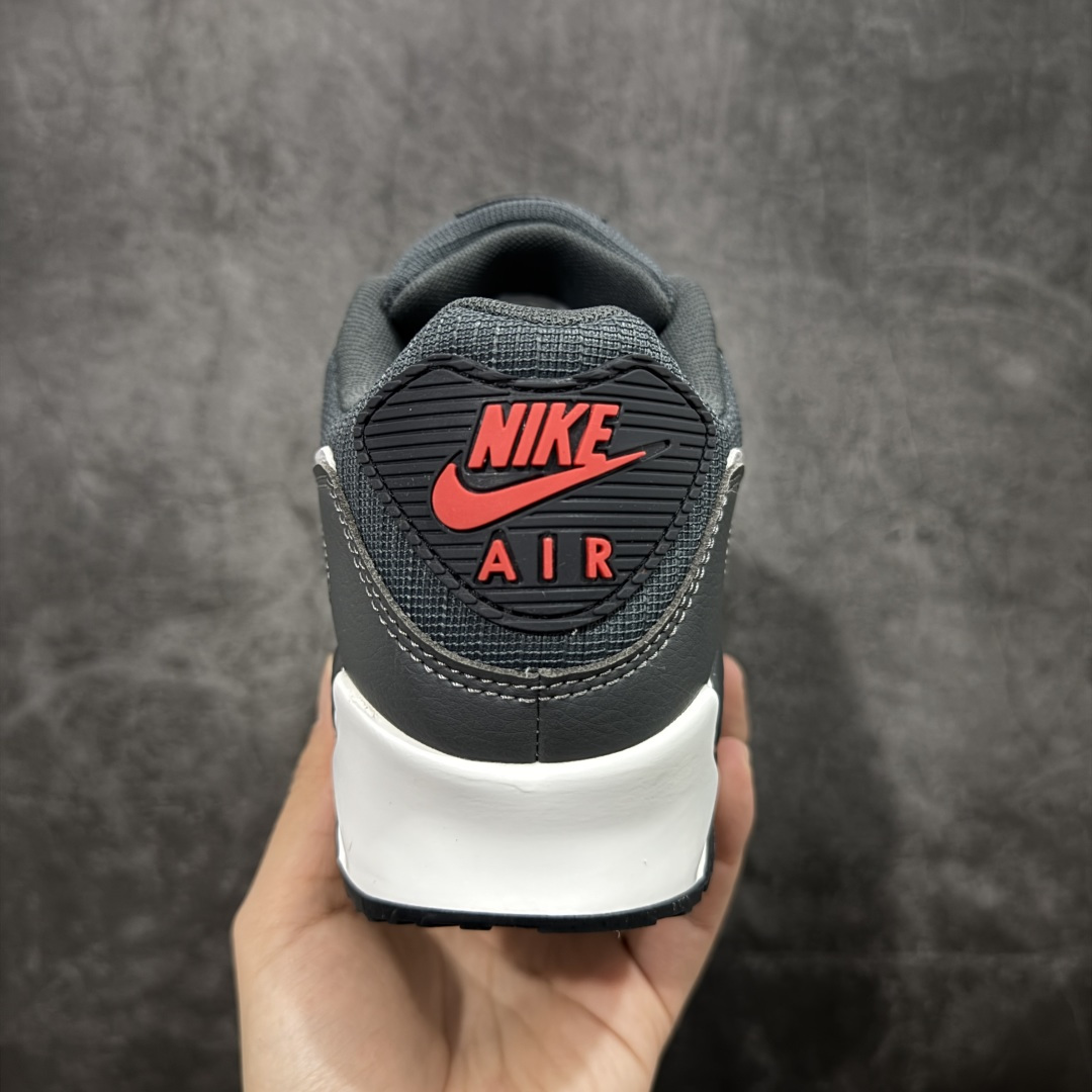 图片[4]-【顶级芯片版】Nike Air Max 90 舒适 复古 合成革减震防滑透气 低帮 休闲跑步鞋 黑灰白 DR0145-003 鞋舌标可扫码 海外欧州过验版 原纸版原楦头 顶级90款问市 开发数月 原版开发 多道QC质检 鞋型完美复刻 原厂级别工艺 正确色卡 正确气垫蓝光 正确大底 独家私模 采用进口头层牛皮拼接 定位高端市场 行业标杆工艺 尺码：40 40.5 41 42 42.5 43 44 44.5 45 46-选品中心