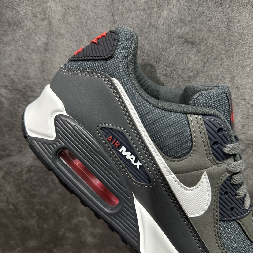 图片[7]-【顶级芯片版】Nike Air Max 90 舒适 复古 合成革减震防滑透气 低帮 休闲跑步鞋 黑灰白 DR0145-003 鞋舌标可扫码 海外欧州过验版 原纸版原楦头 顶级90款问市 开发数月 原版开发 多道QC质检 鞋型完美复刻 原厂级别工艺 正确色卡 正确气垫蓝光 正确大底 独家私模 采用进口头层牛皮拼接 定位高端市场 行业标杆工艺 尺码：40 40.5 41 42 42.5 43 44 44.5 45 46-选品中心