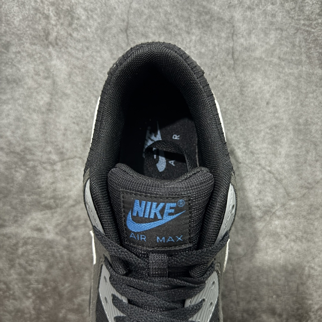 图片[8]-【顶级芯片版】Nike Air Max 90 舒适 复古 合成革减震防滑透气 低帮 休闲跑步鞋 黑灰白 DR0145-002 鞋舌标可扫码 海外欧州过验版 原纸版原楦头 顶级90款问市 开发数月 原版开发 多道QC质检 鞋型完美复刻 原厂级别工艺 正确色卡 正确气垫蓝光 正确大底 独家私模 采用进口头层牛皮拼接 定位高端市场 行业标杆工艺 尺码：40 40.5 41 42 42.5 43 44 44.5 45 46-选品中心