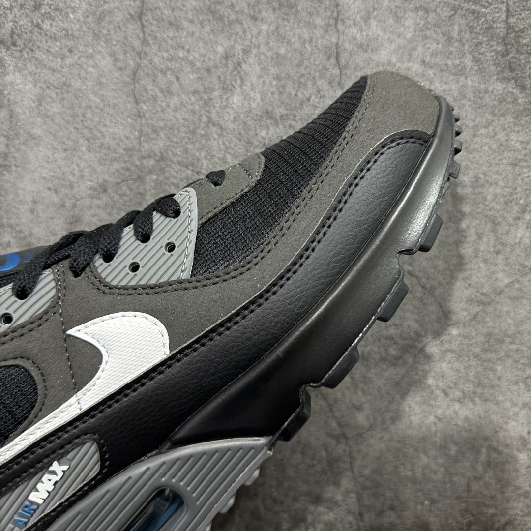 图片[6]-【顶级芯片版】Nike Air Max 90 舒适 复古 合成革减震防滑透气 低帮 休闲跑步鞋 黑灰白 DR0145-002 鞋舌标可扫码 海外欧州过验版 原纸版原楦头 顶级90款问市 开发数月 原版开发 多道QC质检 鞋型完美复刻 原厂级别工艺 正确色卡 正确气垫蓝光 正确大底 独家私模 采用进口头层牛皮拼接 定位高端市场 行业标杆工艺 尺码：40 40.5 41 42 42.5 43 44 44.5 45 46-选品中心