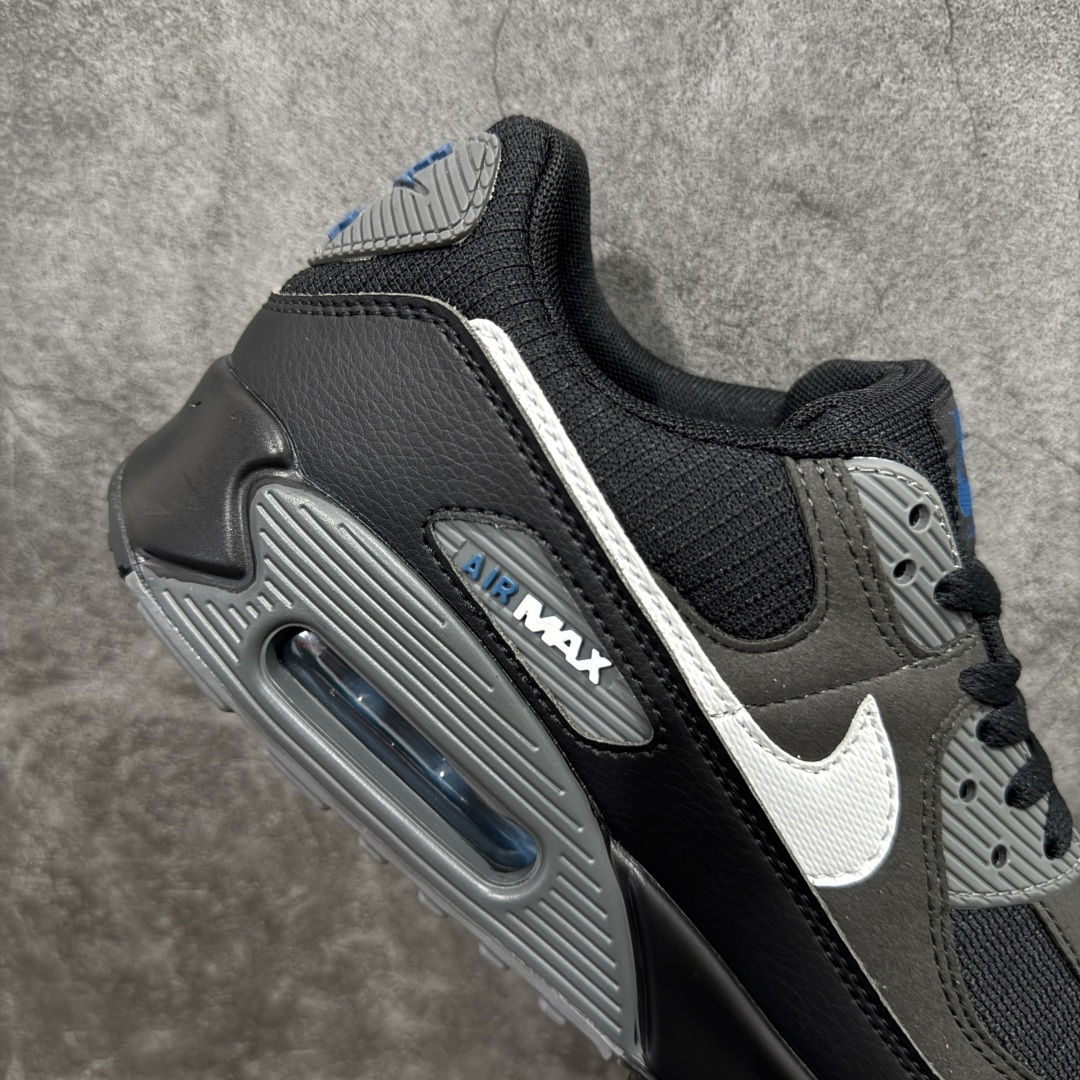 图片[7]-【顶级芯片版】Nike Air Max 90 舒适 复古 合成革减震防滑透气 低帮 休闲跑步鞋 黑灰白 DR0145-002 鞋舌标可扫码 海外欧州过验版 原纸版原楦头 顶级90款问市 开发数月 原版开发 多道QC质检 鞋型完美复刻 原厂级别工艺 正确色卡 正确气垫蓝光 正确大底 独家私模 采用进口头层牛皮拼接 定位高端市场 行业标杆工艺 尺码：40 40.5 41 42 42.5 43 44 44.5 45 46-选品中心