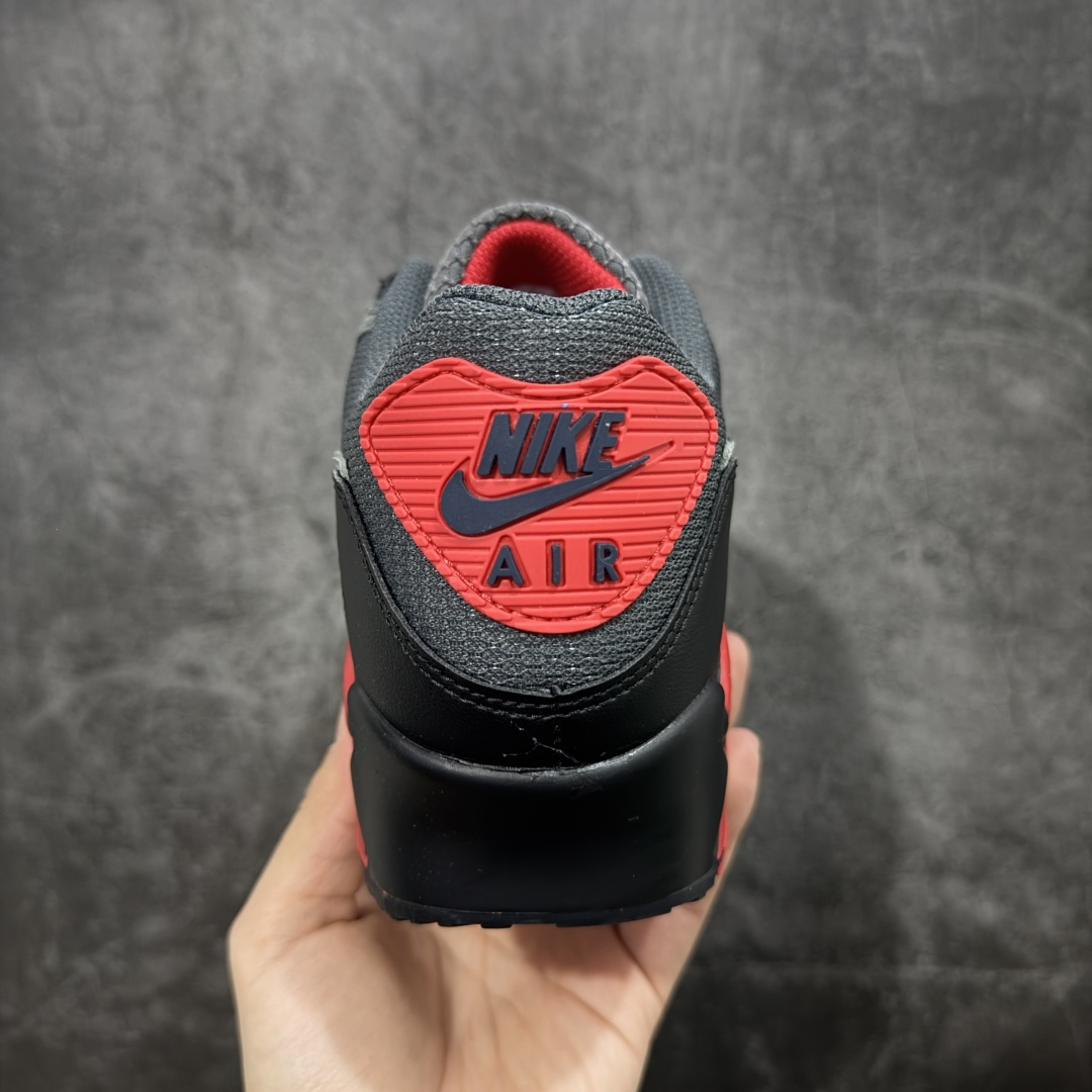 图片[4]-【顶级芯片版】Nike Air Max 90 舒适 复古 合成革减震防滑透气 低帮 休闲跑步鞋 黑灰红 DM0029-007 鞋舌标可扫码 海外欧州过验版 原纸版原楦头 顶级90款问市 开发数月 原版开发 多道QC质检 鞋型完美复刻 原厂级别工艺 正确色卡 正确气垫蓝光 正确大底 独家私模 采用进口头层牛皮拼接 定位高端市场 行业标杆工艺 尺码：40 40.5 41 42 42.5 43 44 44.5 45 46-选品中心