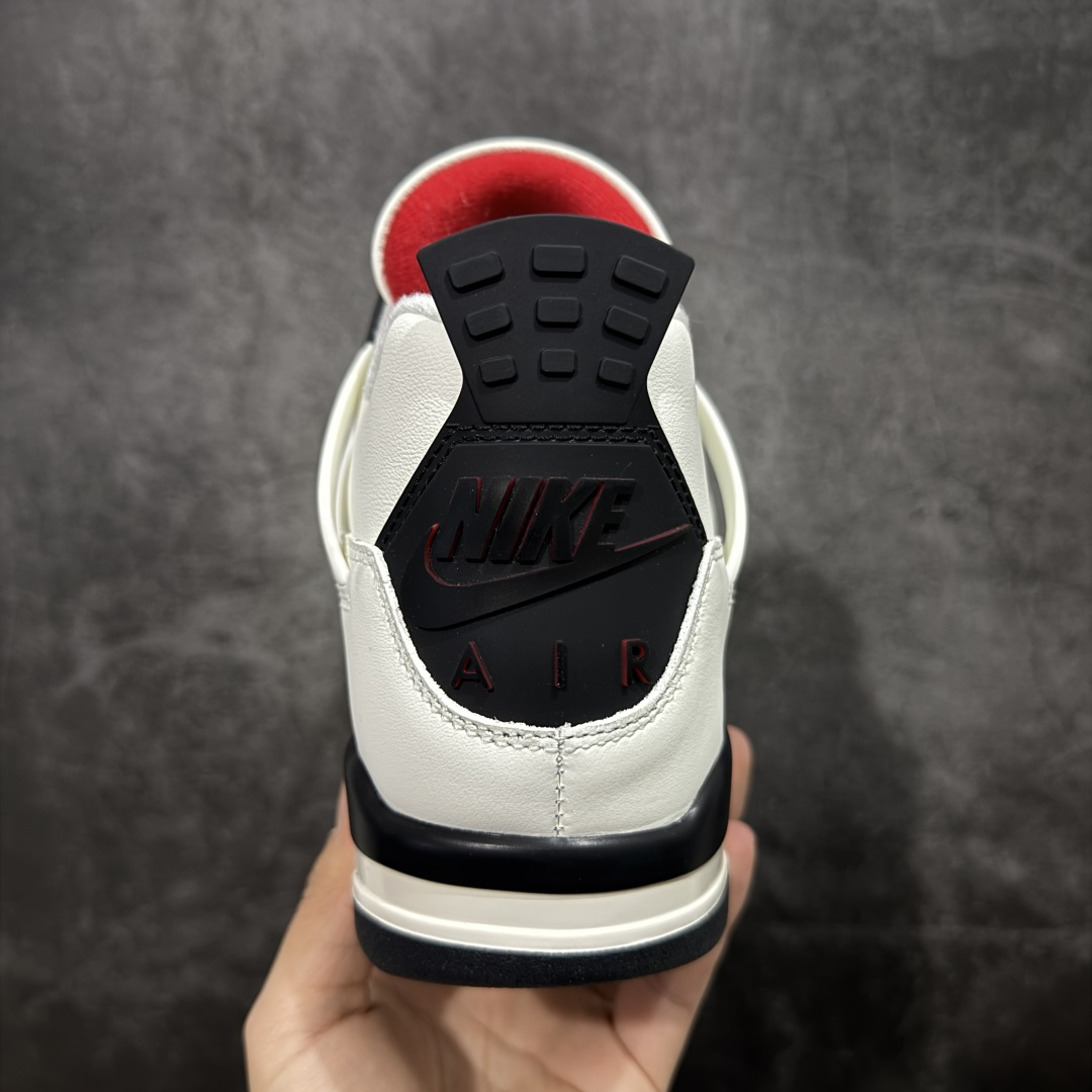 图片[4]-【纯原F版】Air Jordan AJ4 “Flight Club”Sail/Black-University Red 飞行俱乐部 IM4002-100 工厂全新出货 全新品质 原来的货都没了 懂得都懂 原楦原纸板同源开发 完美呈现乔4的版型 内侧正确双色网格 还原细节 正确气垫颜色 正确网格工艺 正确拉帮工艺 全鞋原装材料制作 原档案原模具打造 尺码：36-47.5-选品中心