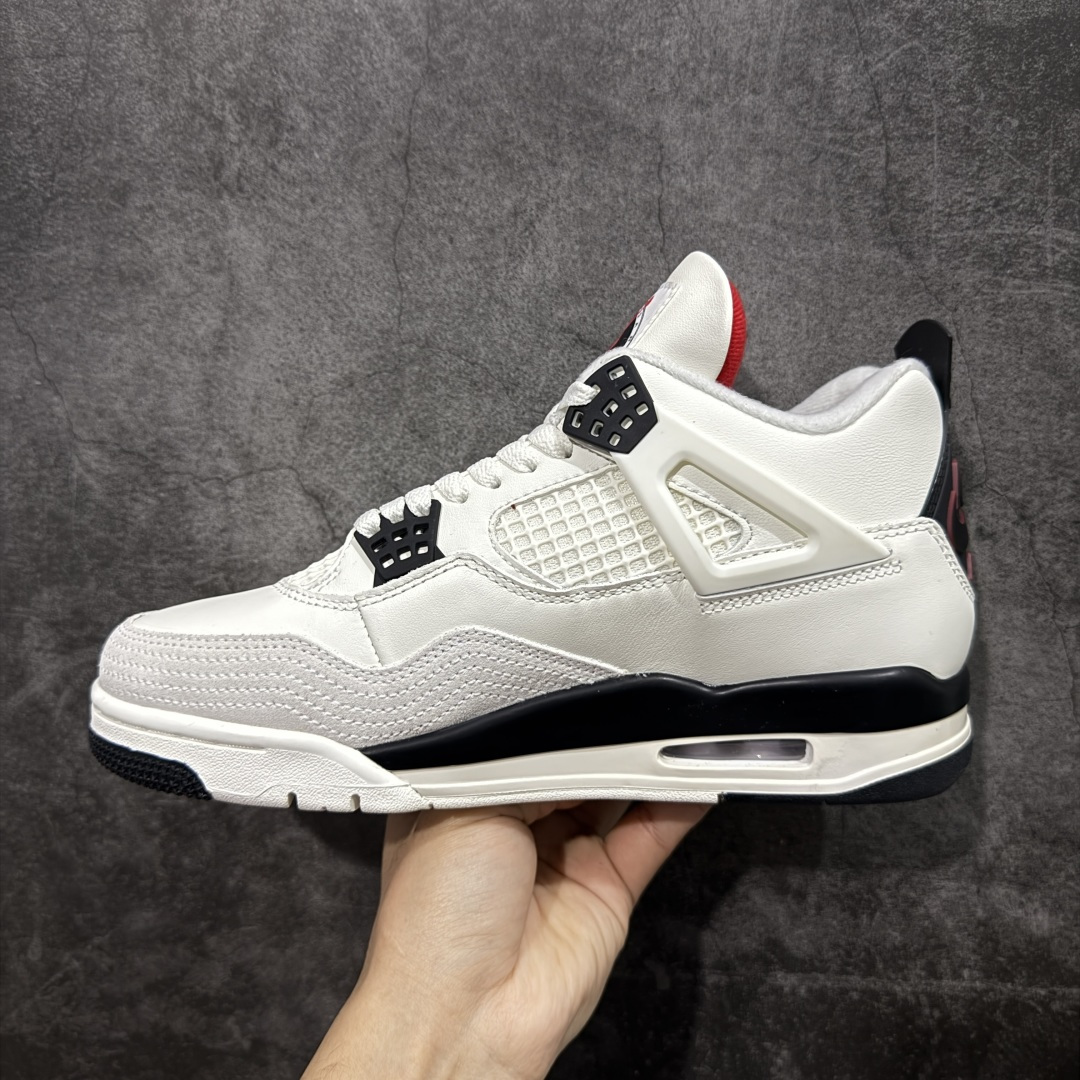 图片[2]-【纯原F版】Air Jordan AJ4 “Flight Club”Sail/Black-University Red 飞行俱乐部 IM4002-100 工厂全新出货 全新品质 原来的货都没了 懂得都懂 原楦原纸板同源开发 完美呈现乔4的版型 内侧正确双色网格 还原细节 正确气垫颜色 正确网格工艺 正确拉帮工艺 全鞋原装材料制作 原档案原模具打造 尺码：36-47.5-选品中心
