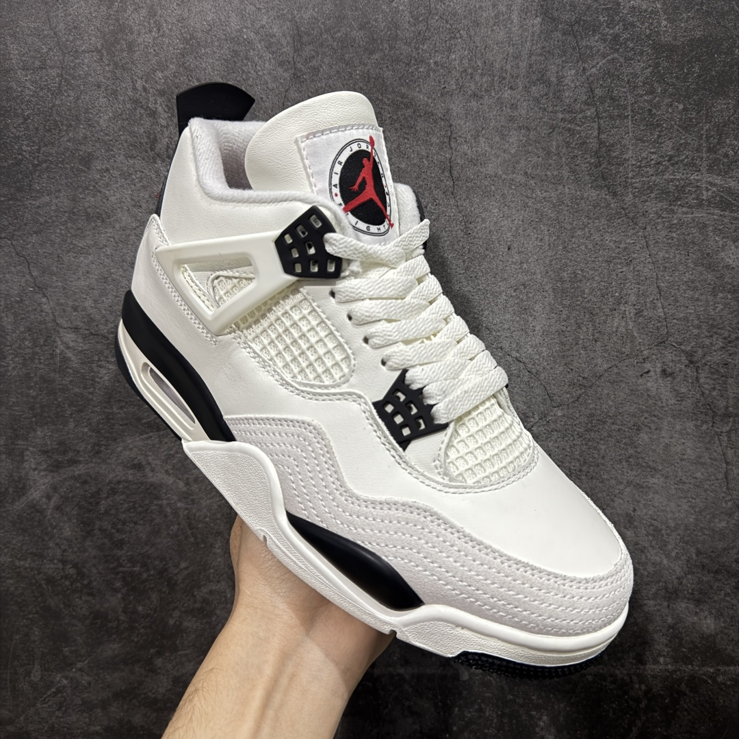 图片[3]-【纯原F版】Air Jordan AJ4 “Flight Club”Sail/Black-University Red 飞行俱乐部 IM4002-100 工厂全新出货 全新品质 原来的货都没了 懂得都懂 原楦原纸板同源开发 完美呈现乔4的版型 内侧正确双色网格 还原细节 正确气垫颜色 正确网格工艺 正确拉帮工艺 全鞋原装材料制作 原档案原模具打造 尺码：36-47.5-选品中心