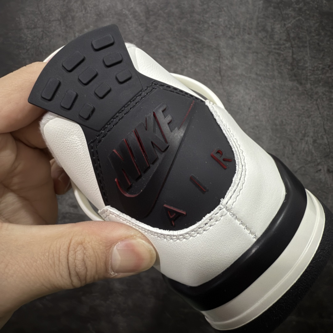图片[2]-【纯原F版】Air Jordan AJ4 “Flight Club”Sail/Black-University Red 飞行俱乐部 IM4002-100 工厂全新出货 全新品质 原来的货都没了 懂得都懂 原楦原纸板同源开发 完美呈现乔4的版型 内侧正确双色网格 还原细节 正确气垫颜色 正确网格工艺 正确拉帮工艺 全鞋原装材料制作 原档案原模具打造 尺码：36-47.5-选品中心