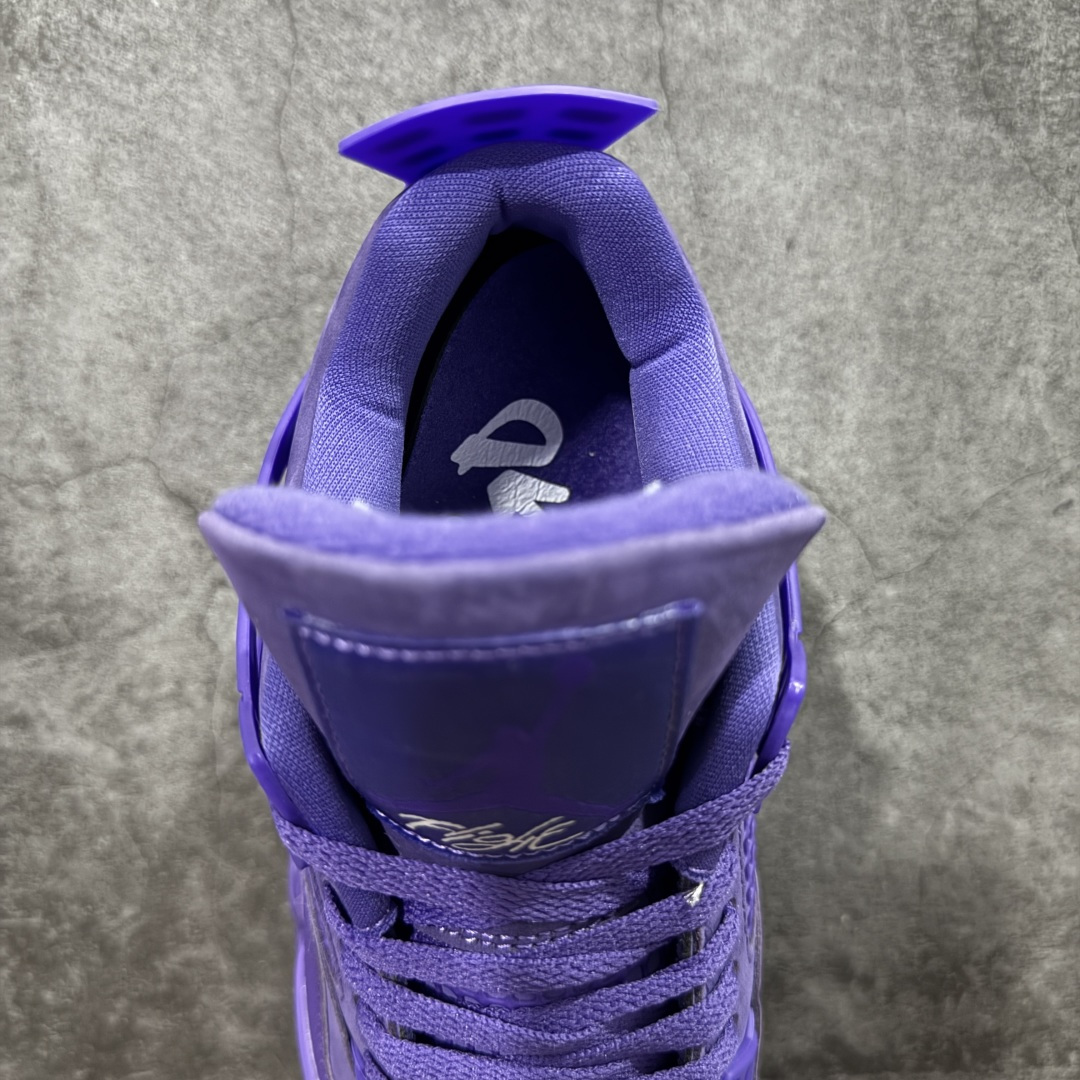 图片[8]-【kz纯原版】Air Jordan 4 Retro AJ4 乔4紫色 HF4340-500 全新升级改良 顶级原厂麂皮绒感到位 原鞋原楦原纸板同源开发 完美呈现乔4的版型 内侧正确双色网格 还原细节 原厂皮料 正确气垫颜色 正确网格工艺 正确拉帮工艺 全鞋原装材料制作 原档案原模具打造 支持全方位与正品对比 尺码：36-48.5-选品中心