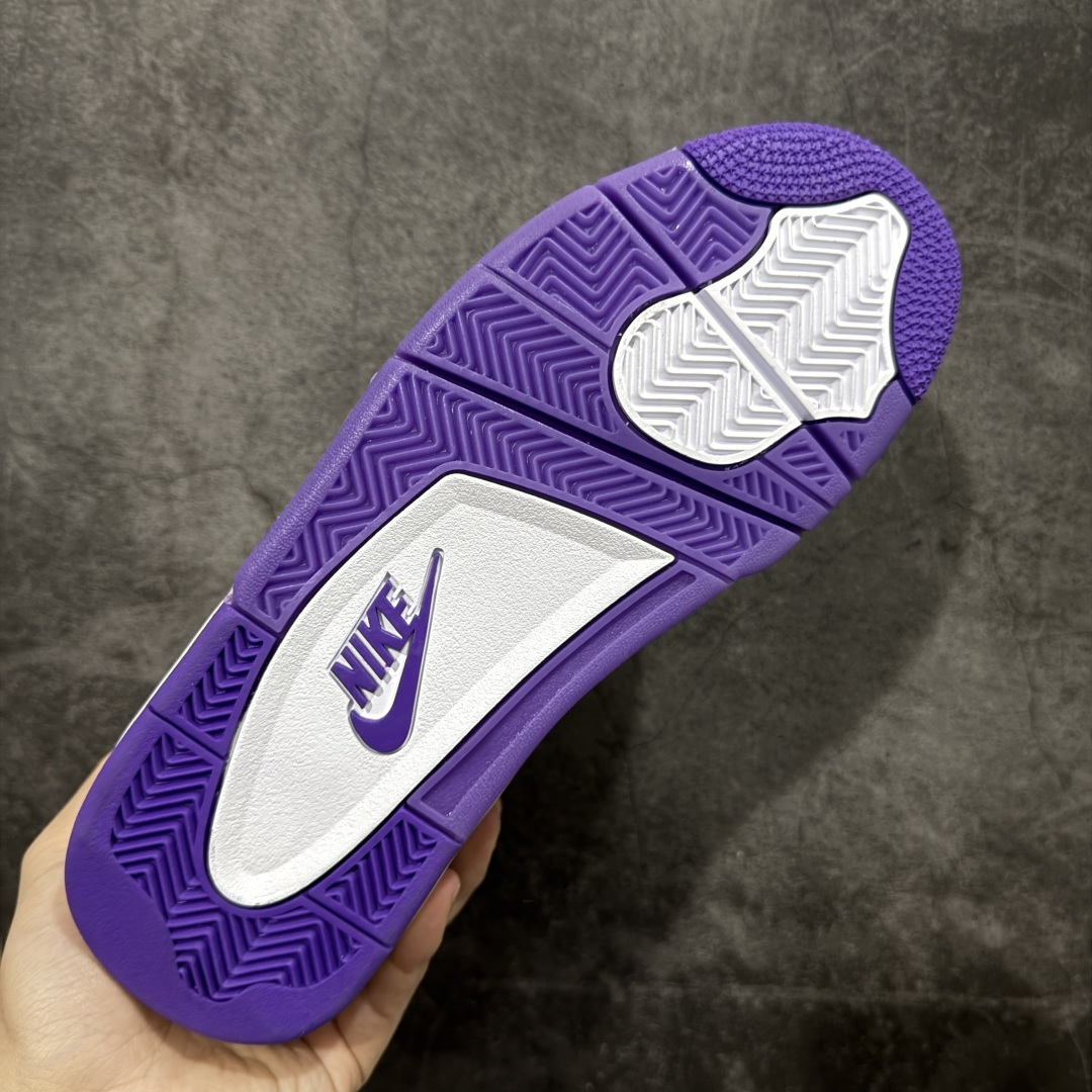 图片[9]-【kz纯原版】Air Jordan 4 Retro AJ4 乔4紫色 HF4340-500 全新升级改良 顶级原厂麂皮绒感到位 原鞋原楦原纸板同源开发 完美呈现乔4的版型 内侧正确双色网格 还原细节 原厂皮料 正确气垫颜色 正确网格工艺 正确拉帮工艺 全鞋原装材料制作 原档案原模具打造 支持全方位与正品对比 尺码：36-48.5-选品中心