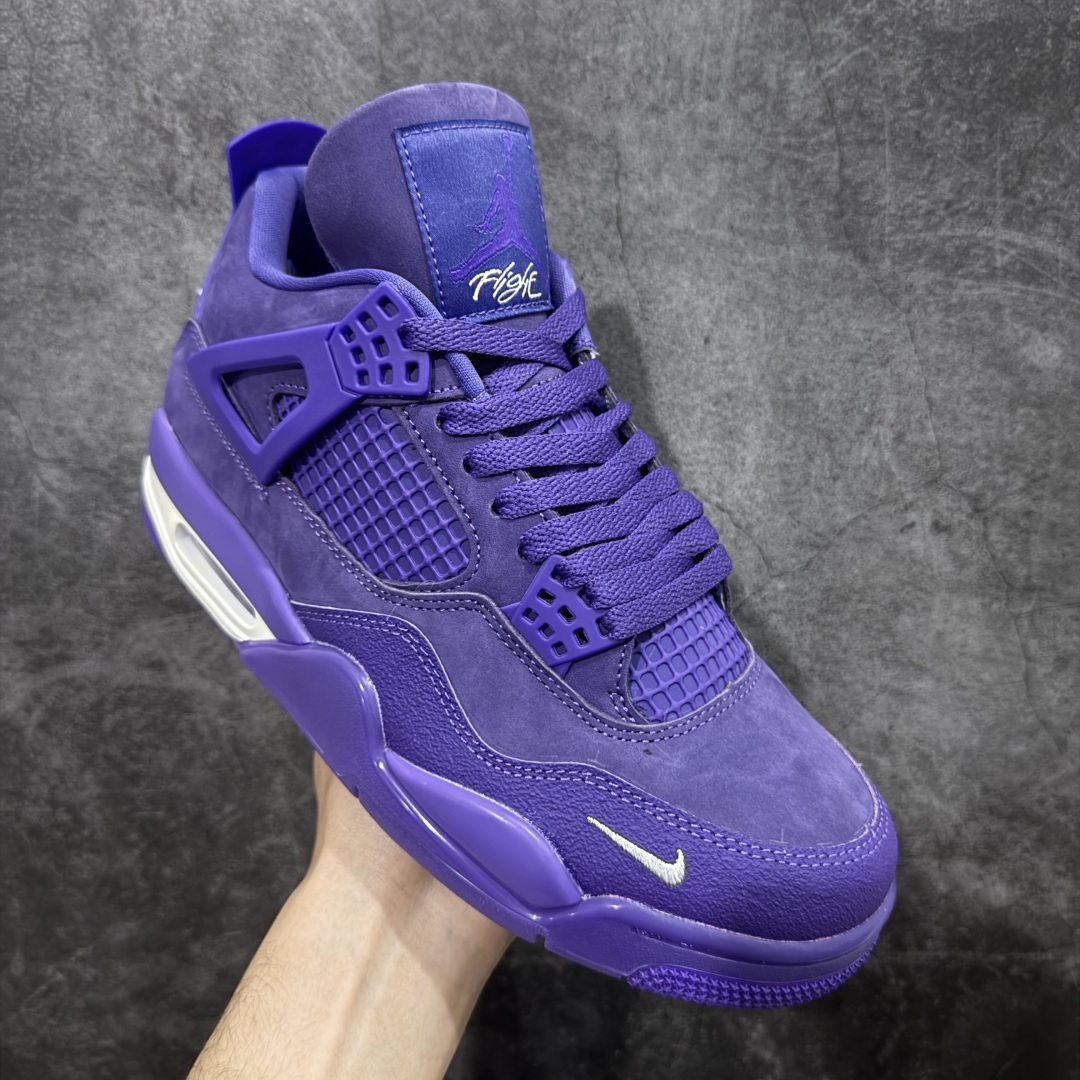 图片[3]-【kz纯原版】Air Jordan 4 Retro AJ4 乔4紫色 HF4340-500 全新升级改良 顶级原厂麂皮绒感到位 原鞋原楦原纸板同源开发 完美呈现乔4的版型 内侧正确双色网格 还原细节 原厂皮料 正确气垫颜色 正确网格工艺 正确拉帮工艺 全鞋原装材料制作 原档案原模具打造 支持全方位与正品对比 尺码：36-48.5-选品中心