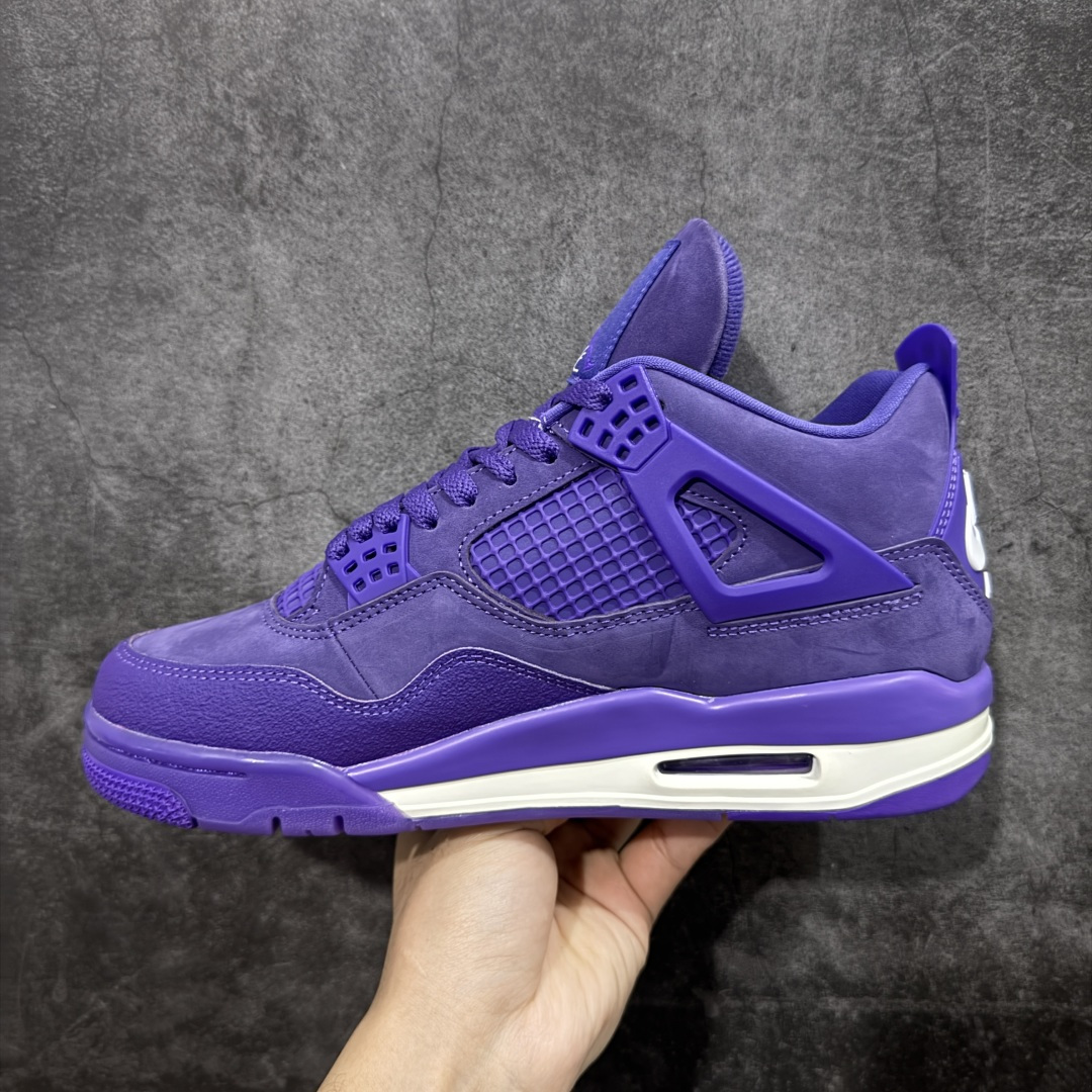 图片[2]-【kz纯原版】Air Jordan 4 Retro AJ4 乔4紫色 HF4340-500 全新升级改良 顶级原厂麂皮绒感到位 原鞋原楦原纸板同源开发 完美呈现乔4的版型 内侧正确双色网格 还原细节 原厂皮料 正确气垫颜色 正确网格工艺 正确拉帮工艺 全鞋原装材料制作 原档案原模具打造 支持全方位与正品对比 尺码：36-48.5-选品中心