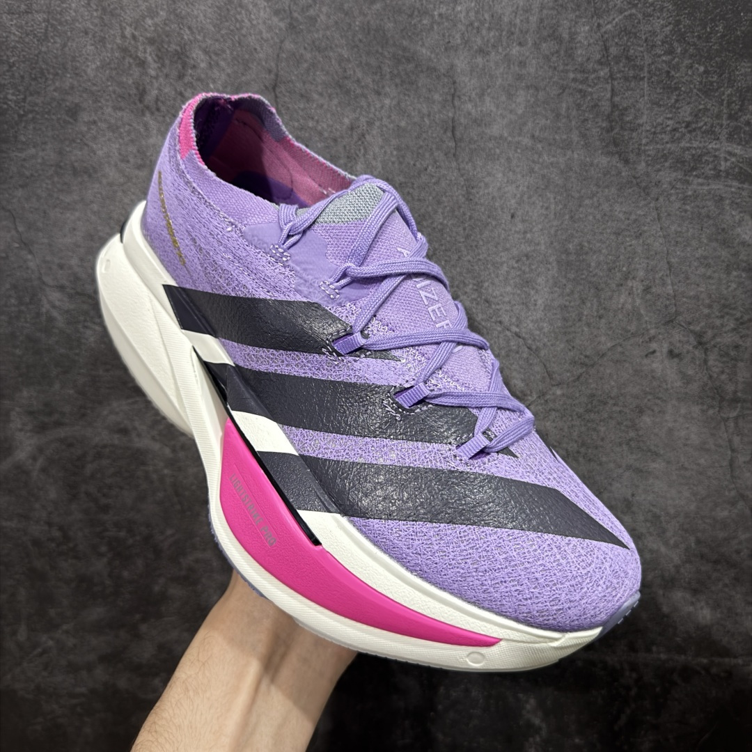 图片[3]-【组合底B版】adidas Adizero Prime X 3.0 Strung 舒适防滑耐磨 低帮 长跑短跑跑步鞋 男女同款 JQ2801 原鞋数据开版 带全掌碳板 碳柱 顶级发泡爆米花六层组合大底 跑步健身无忧 超高颜值 百搭款 尺码：36-45含半码-选品中心