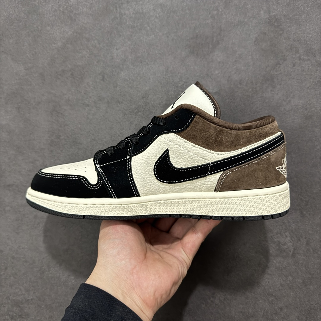 图片[2]-【定制版】Air Jordan 1 Low AJ1 乔1 “古驰联名—黑棕麂皮”高端定制 低帮复古篮球鞋 #定制鞋盒 大厂纯原品质出货 超高清洁度 皮料切割干净无任何毛边 细节完美 货号：LD8888-011 尺码：36 36.5 37.5 38 38.5 39 40 40.5 41 42 42.5 43 44 44.5 45-选品中心