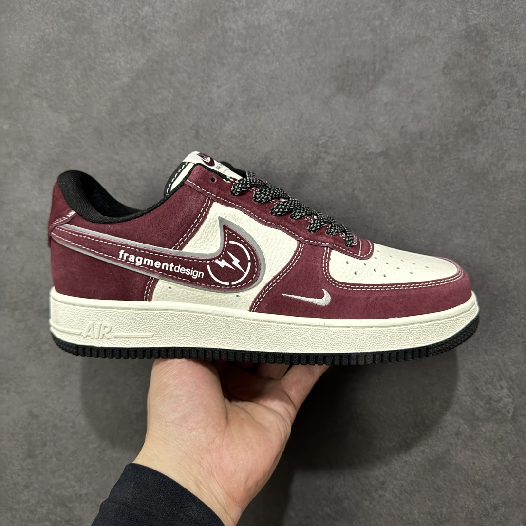 【定制版】Nike Air Force 1 Low 07 x Fragment Design 红白小勾 空军一号休闲板鞋 货号：SS1979-002 尺码：36 36.5 37.5 38 38.5 39 40 40.5 41 42 42.5 43 44 44.5 45-选品中心
