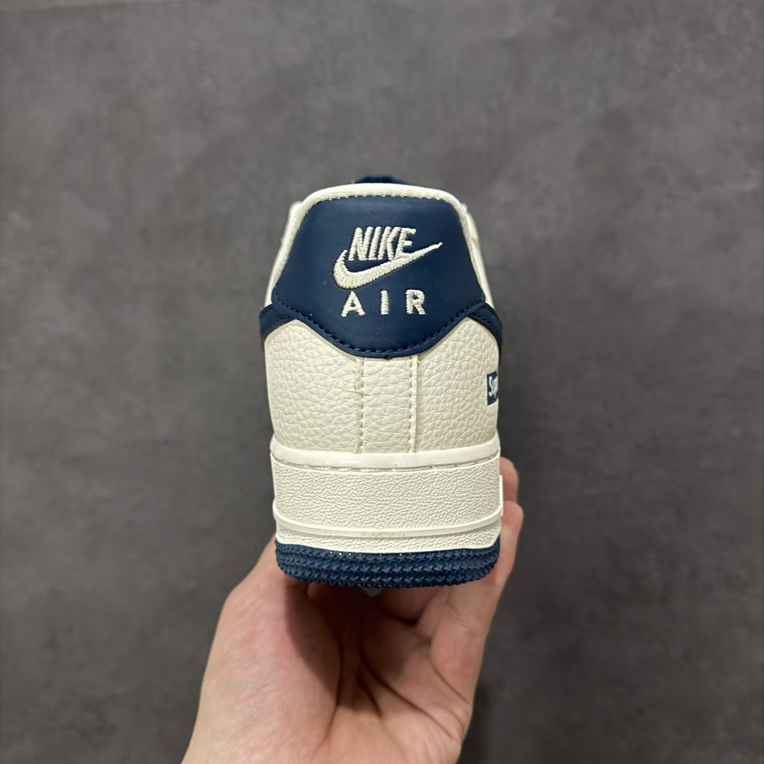 图片[4]-【定制版】Nike Air Force 1 \’07 Low “Supreme联名——字母雾霾蓝”空军一号 低帮 运动鞋 休闲鞋 折边针车 工艺难度大 原楦头原纸板 原装鞋盒 定制五金配件 内置全掌气垫 原厂鞋底 货号：LD1999-003 尺码：36 36.5 37.5 38 38.5 39 40 40.5 41 42 42.5 43 44 44.5 45-选品中心