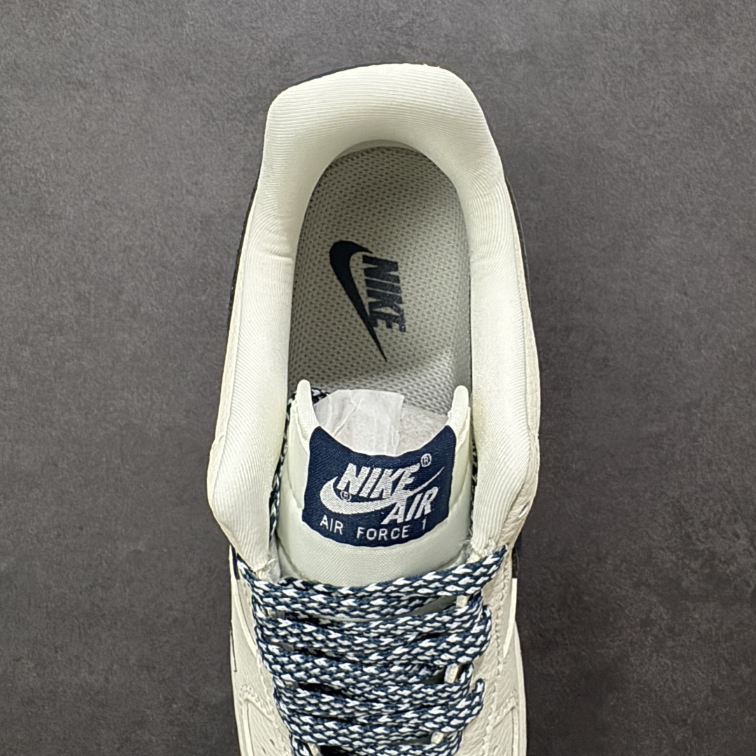 图片[7]-【定制版】Nike Air Force 1 \’07 Low “Supreme联名——字母雾霾蓝”空军一号 低帮 运动鞋 休闲鞋 折边针车 工艺难度大 原楦头原纸板 原装鞋盒 定制五金配件 内置全掌气垫 原厂鞋底 货号：LD1999-003 尺码：36 36.5 37.5 38 38.5 39 40 40.5 41 42 42.5 43 44 44.5 45-选品中心