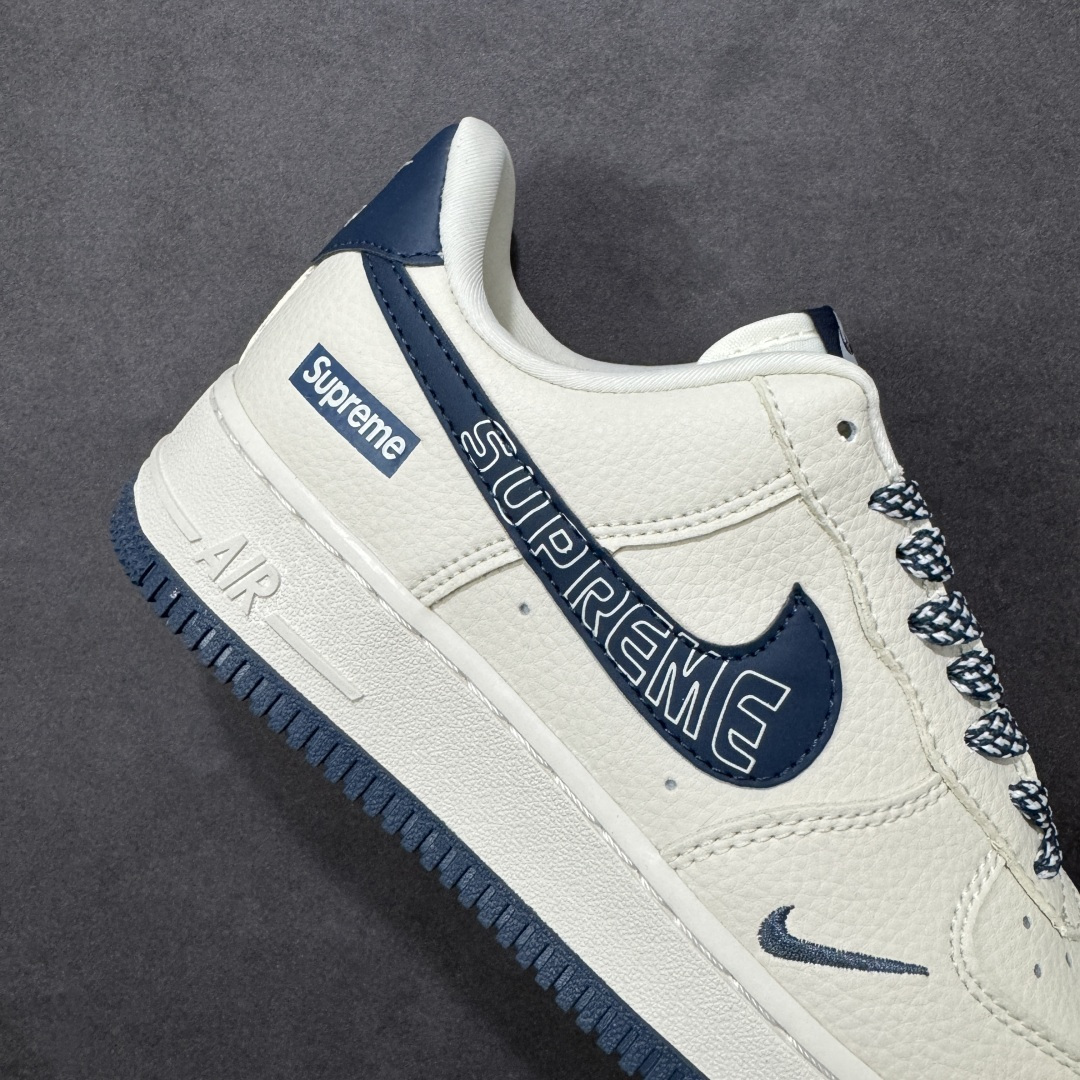 图片[6]-【定制版】Nike Air Force 1 \’07 Low “Supreme联名——字母雾霾蓝”空军一号 低帮 运动鞋 休闲鞋 折边针车 工艺难度大 原楦头原纸板 原装鞋盒 定制五金配件 内置全掌气垫 原厂鞋底 货号：LD1999-003 尺码：36 36.5 37.5 38 38.5 39 40 40.5 41 42 42.5 43 44 44.5 45-选品中心