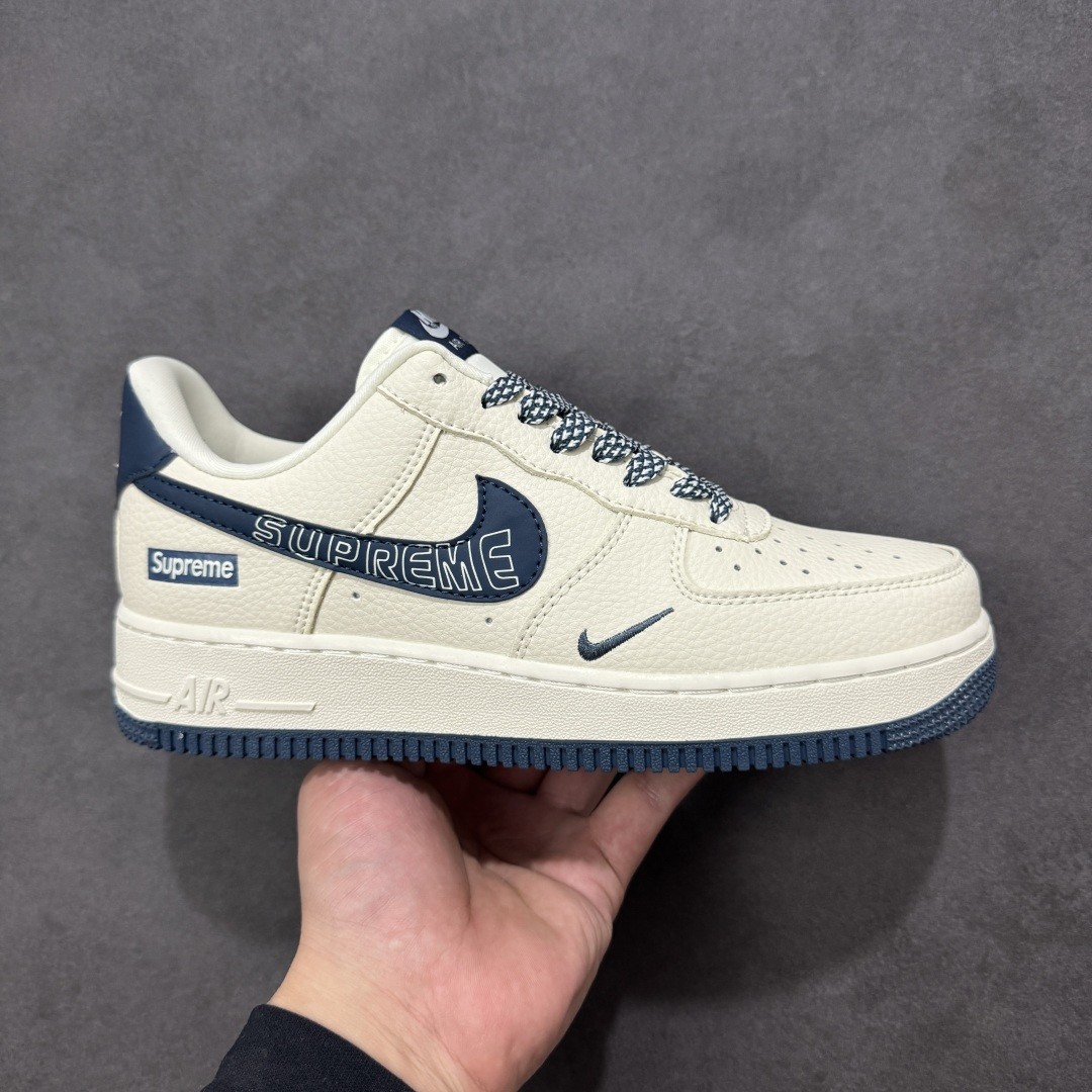 【定制版】Nike Air Force 1 \'07 Low “Supreme联名——字母雾霾蓝”空军一号 低帮 运动鞋 休闲鞋 折边针车 工艺难度大 原楦头原纸板 原装鞋盒 定制五金配件 内置全掌气垫 原厂鞋底 货号：LD1999-003 尺码：36 36.5 37.5 38 38.5 39 40 40.5 41 42 42.5 43 44 44.5 45-选品中心
