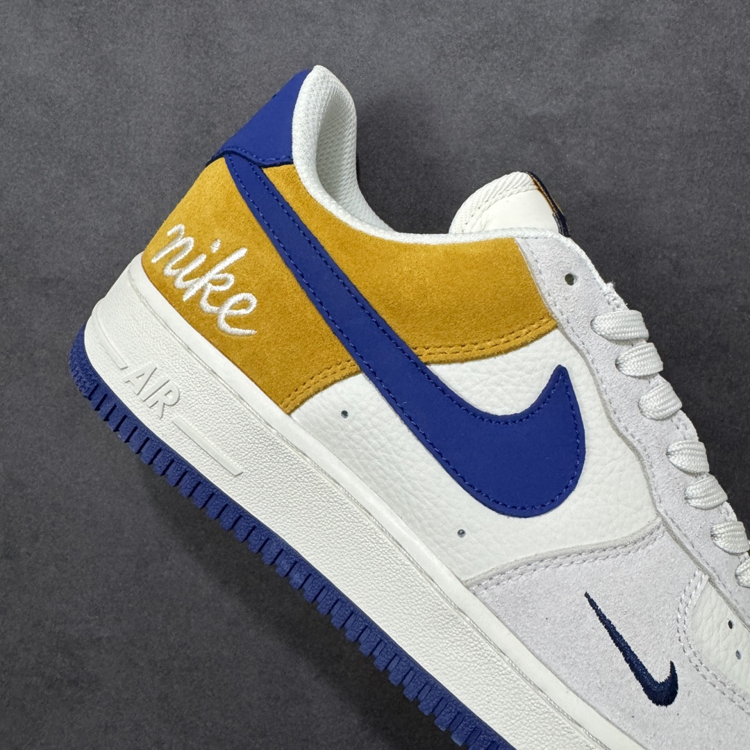 图片[6]-【定制版】NIke Air Force 1 \’07 Low 白灰棕蓝拼接 空军一号低帮 运动鞋 休闲鞋 折边针车 工艺难度大 原楦头原纸板 高端定制鞋盒 原厂鞋底 超高清洁度 细节完美 货号：HF2794-100 尺码：36 36.5 37.5 38 38.5 39 40 40.5 41 42 42.5 43 44 44.5 45 编码：HXSB310320-选品中心